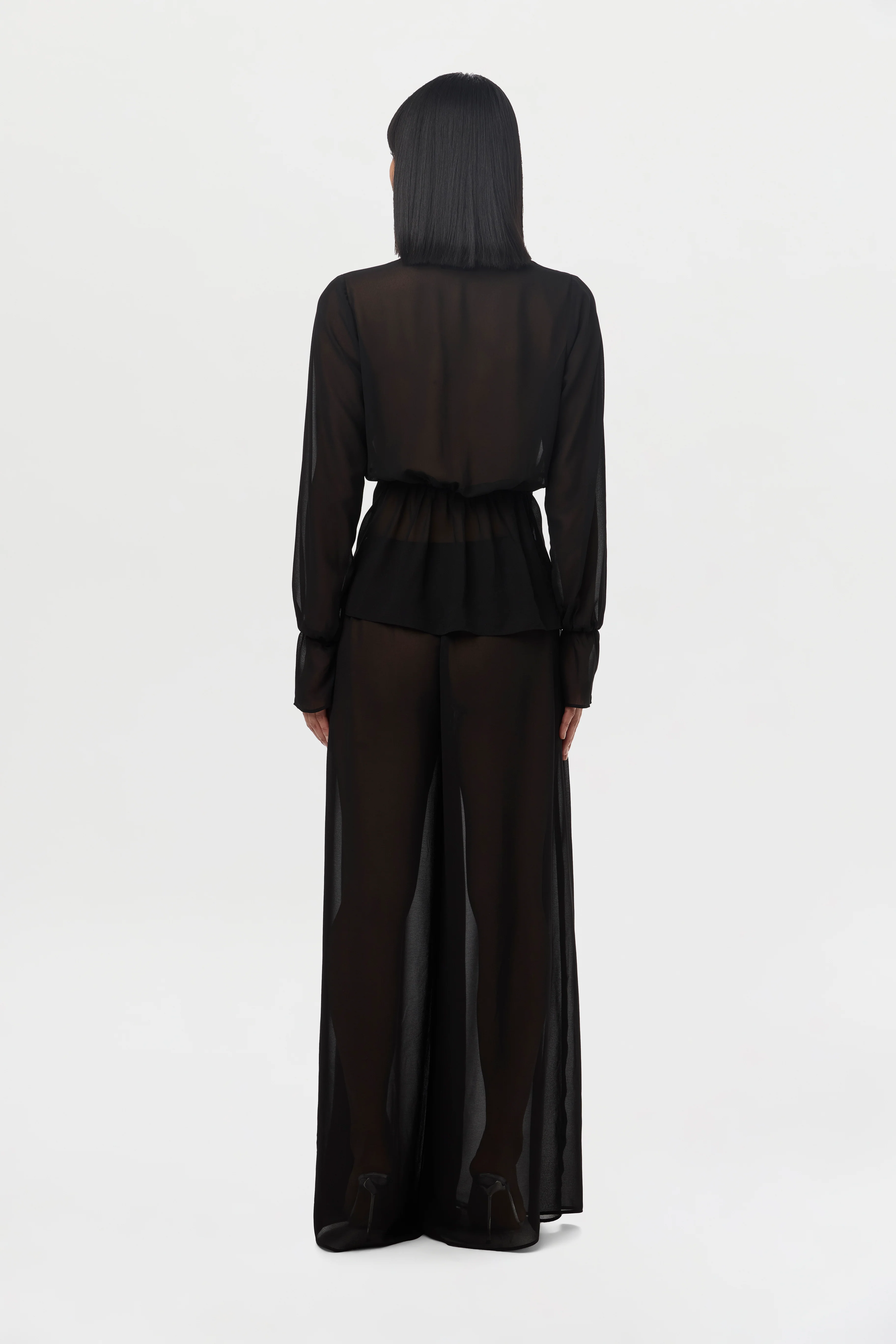 Chiffon Wide Leg Pants - Image 7