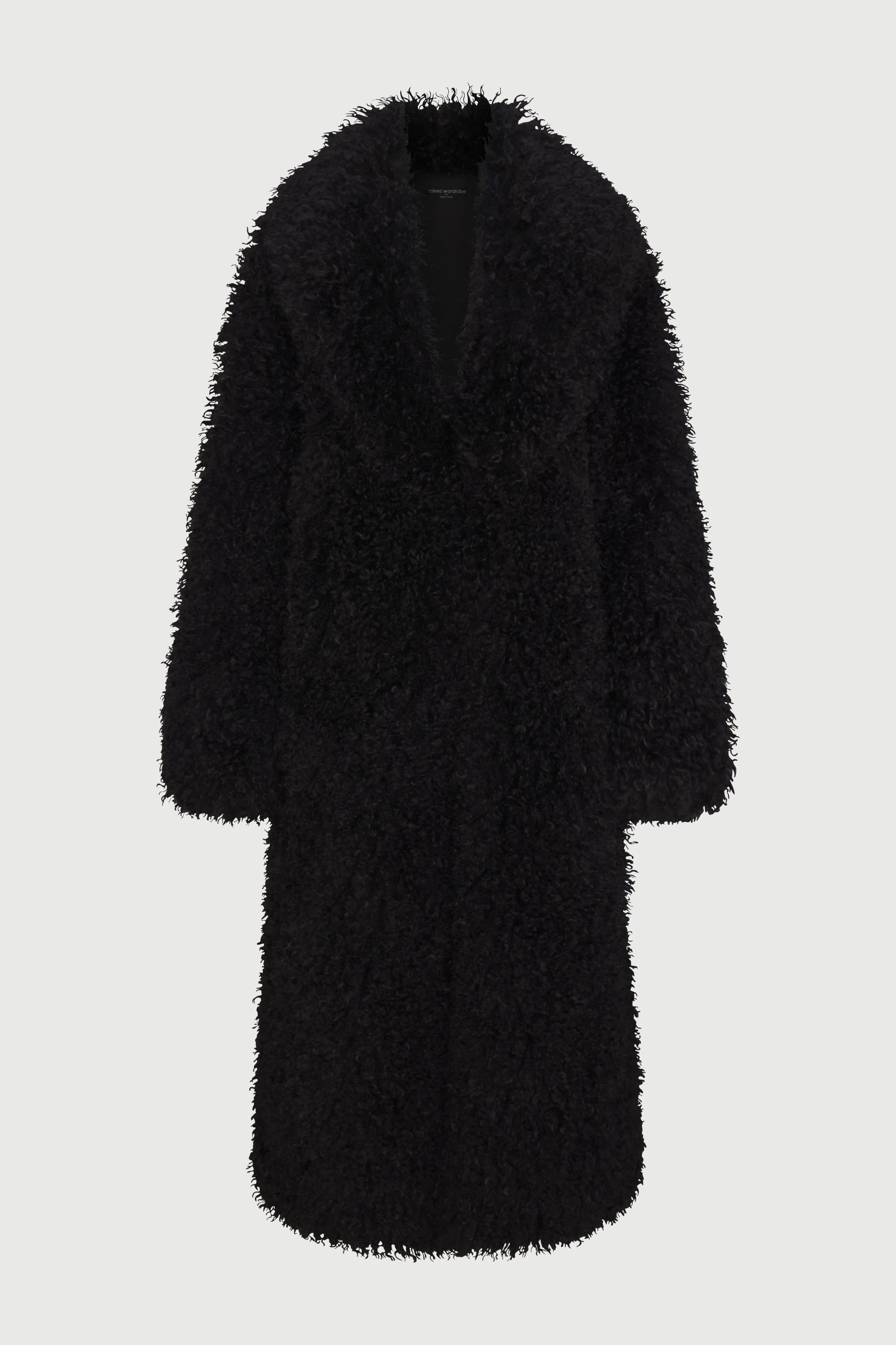 Faux Fur Plush Long Coat - Image 11