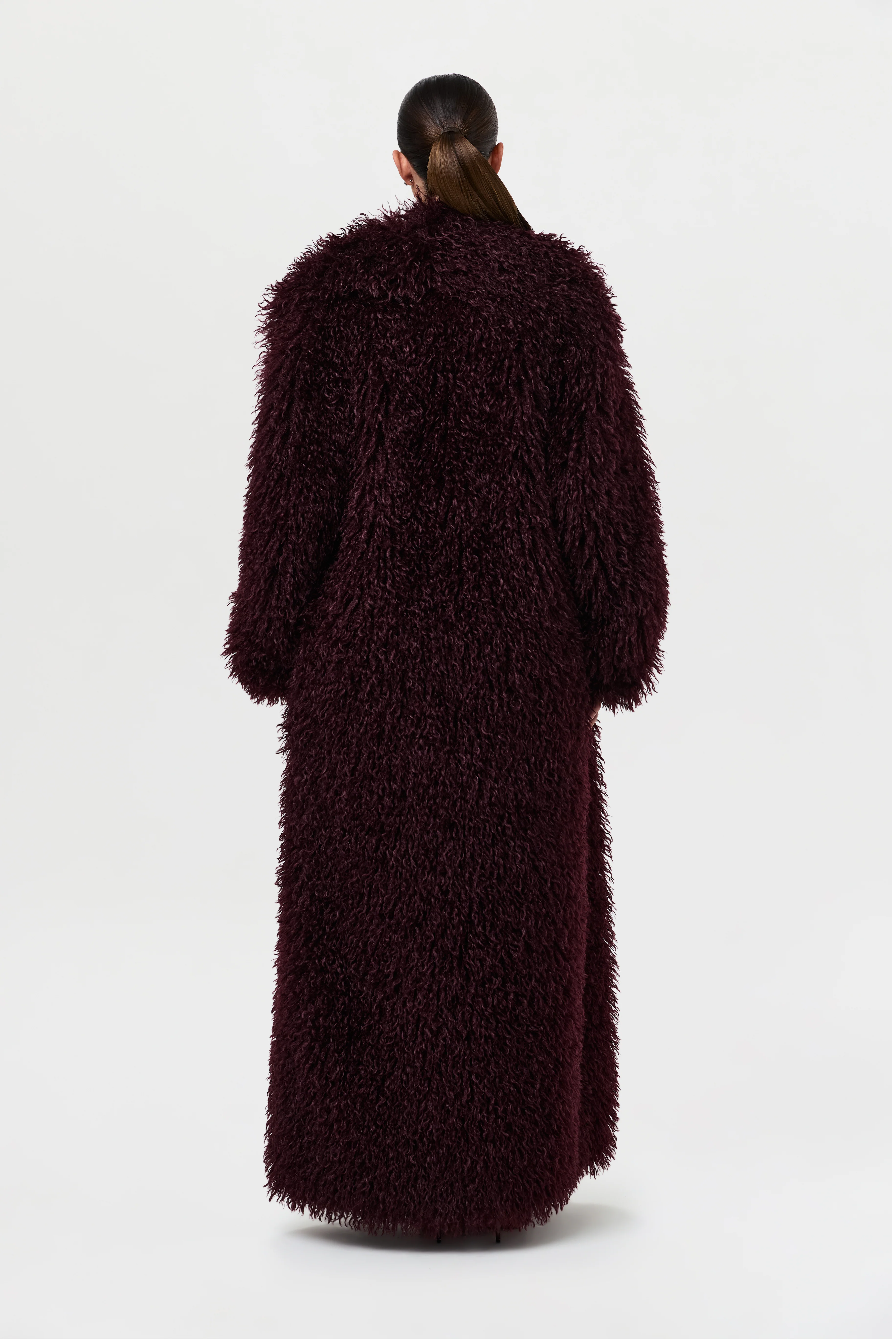 Faux Fur Plush Long Coat - Image 27