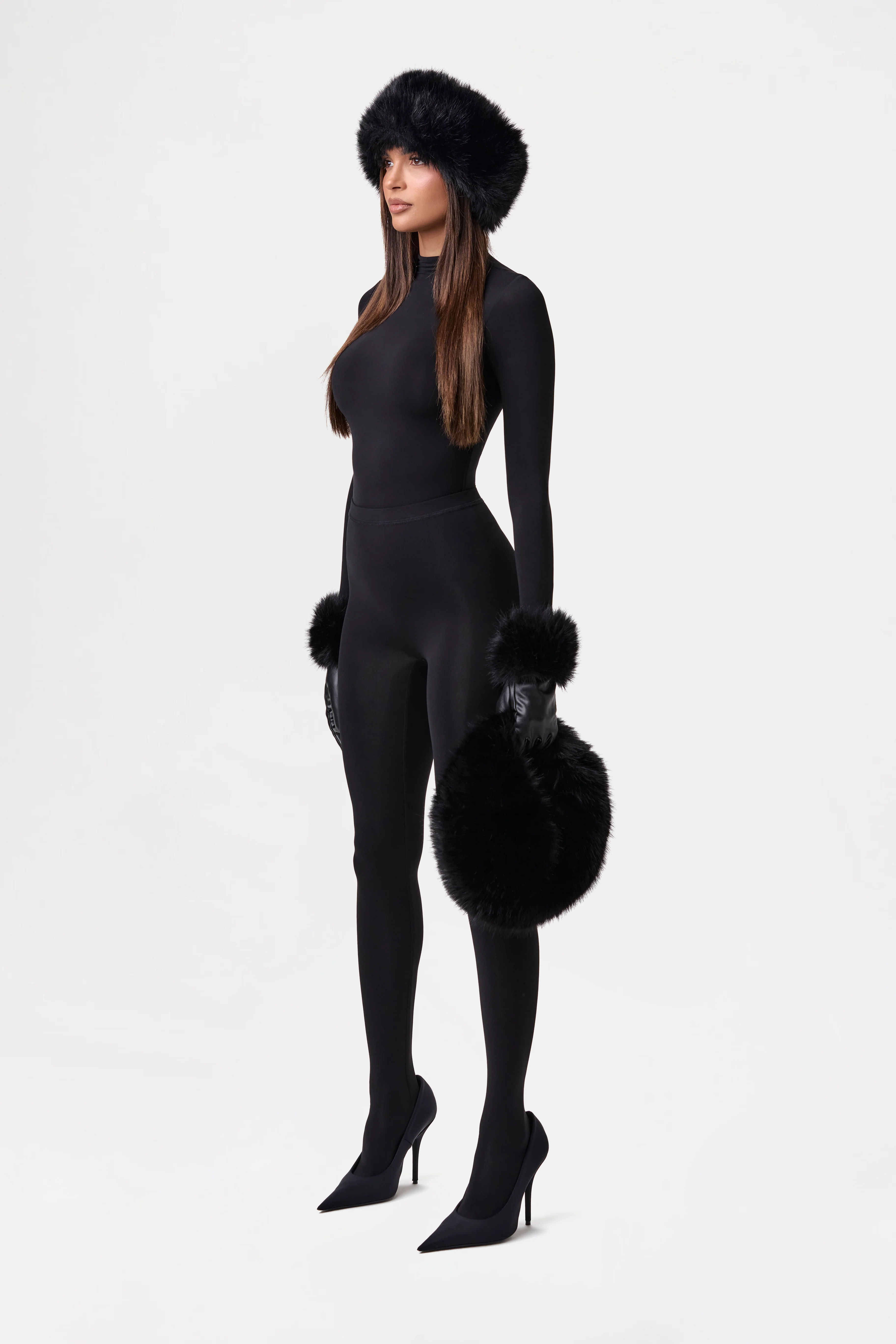 Faux Fur Plush Mini Bag - Image 11