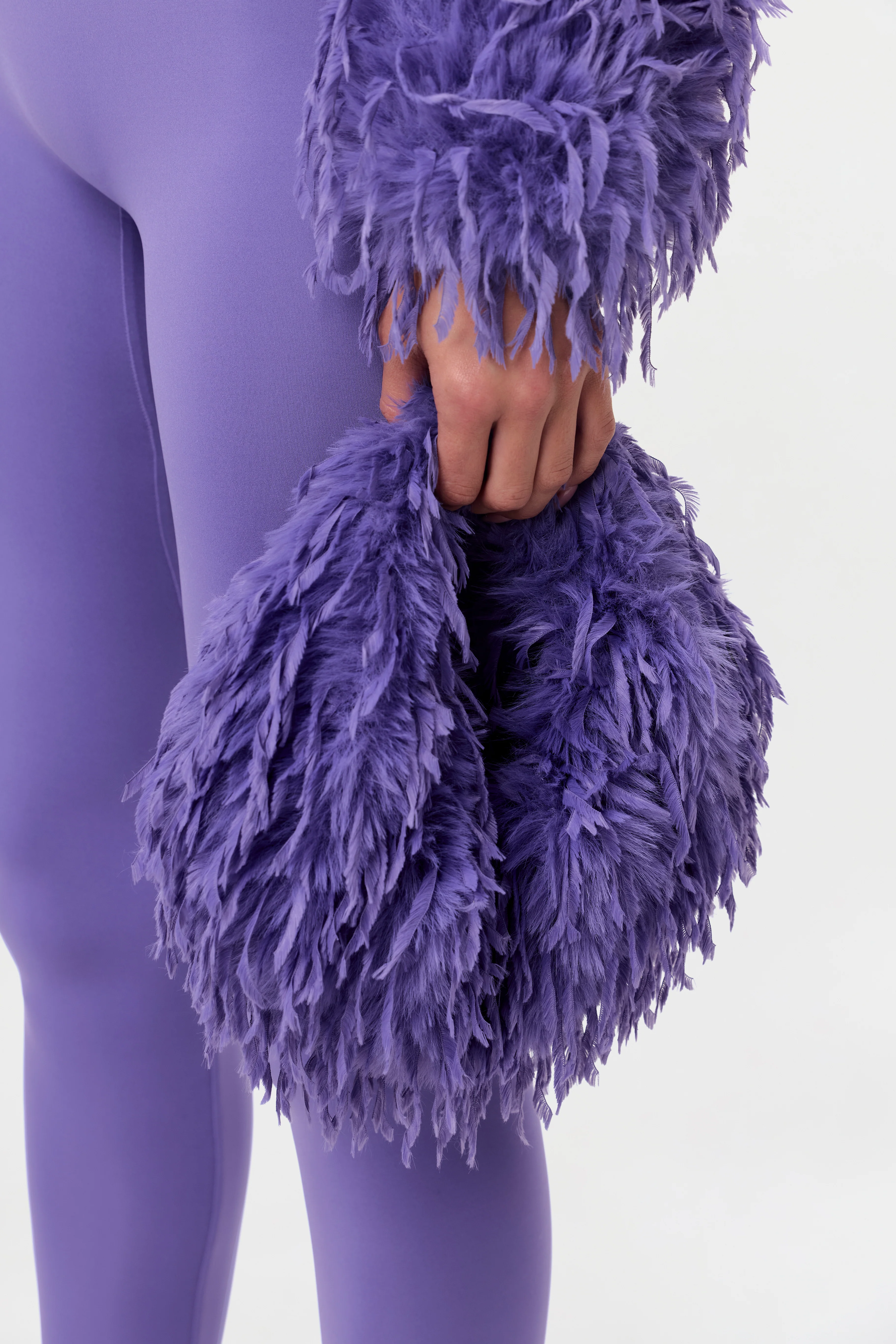 Faux Feather Mini Handbag - Image 15