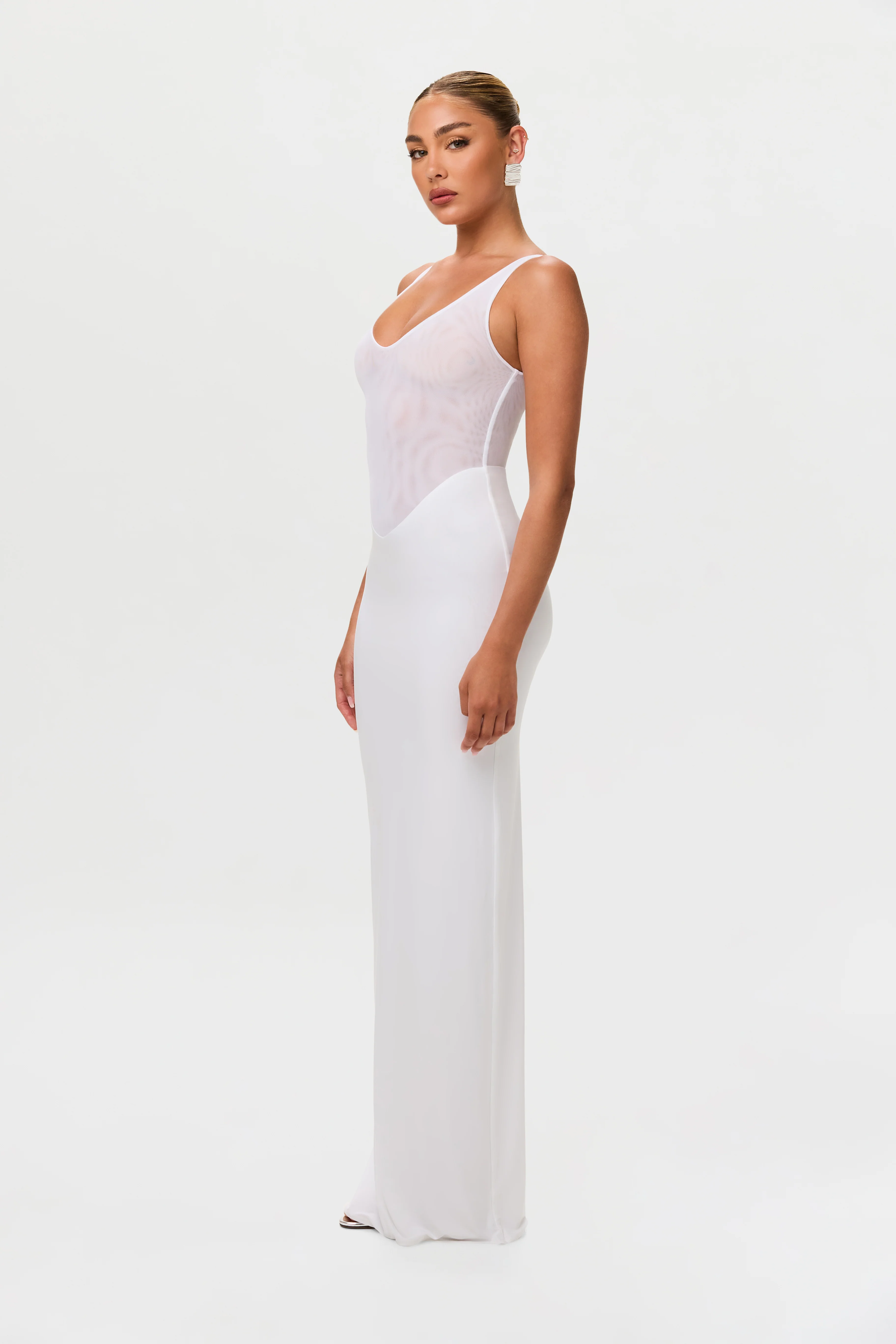 Hourglass Mesh Tank Maxi Dress - Image 4