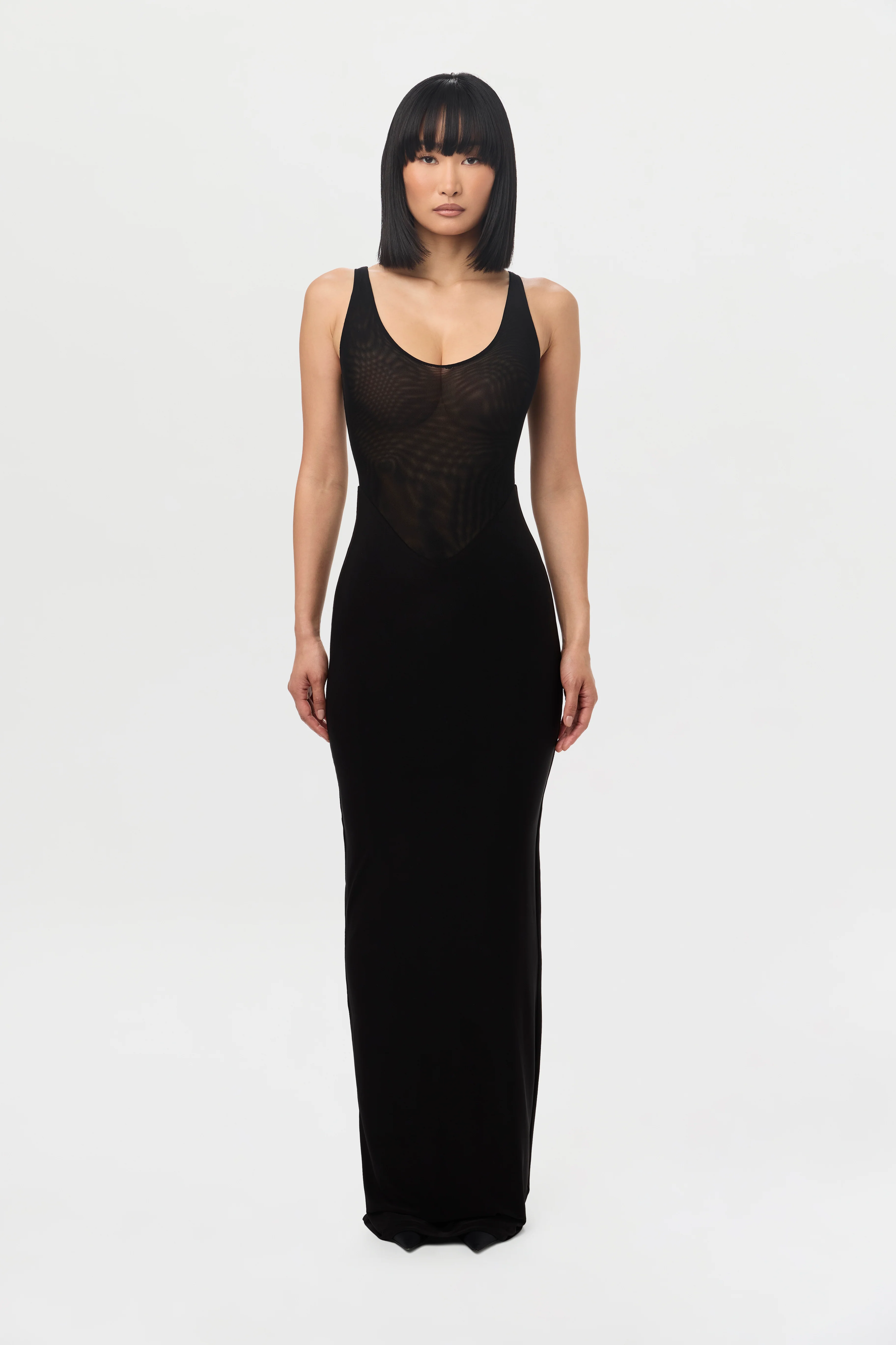 Hourglass Mesh Tank Maxi Dress - Image 6