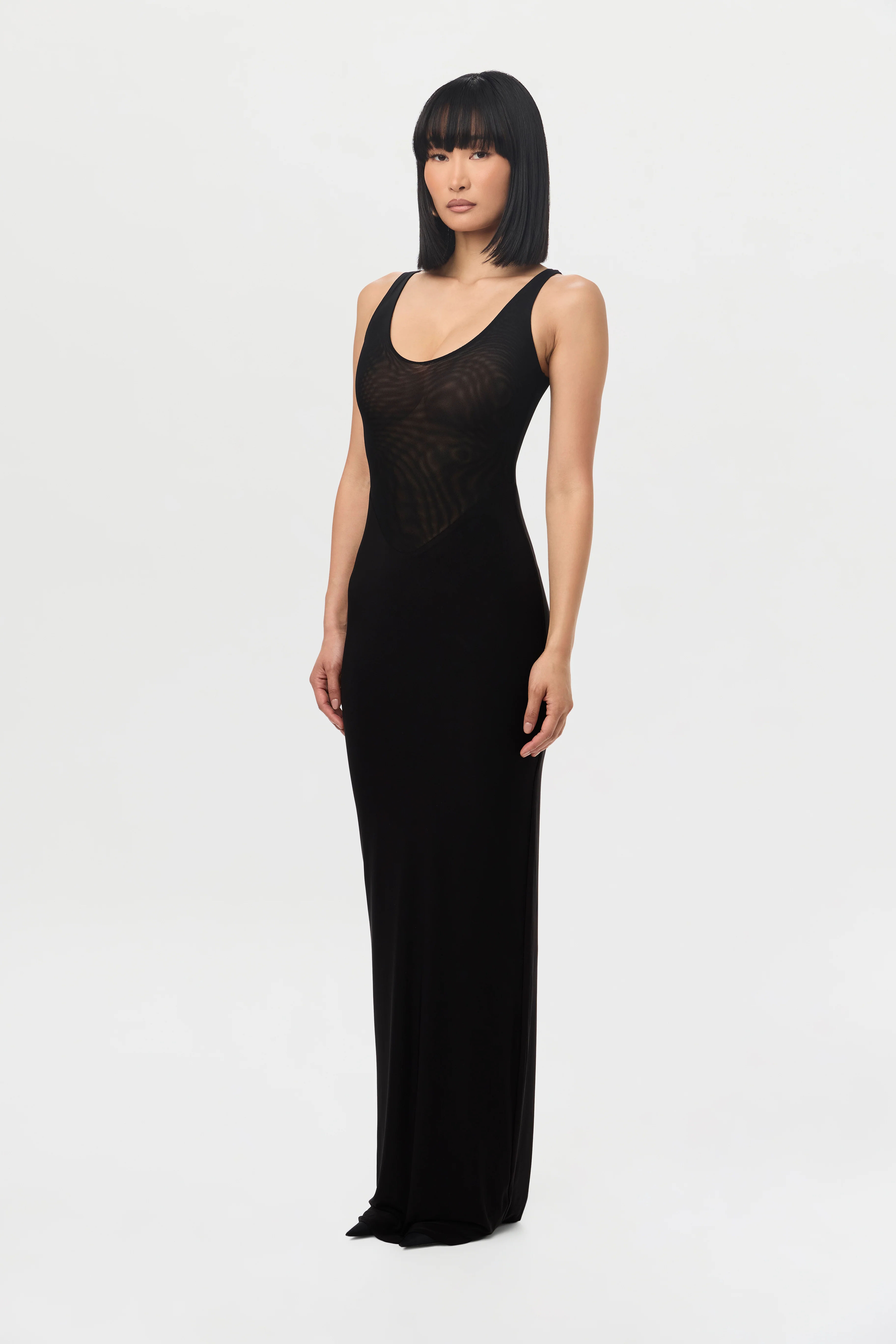 Hourglass Mesh Tank Maxi Dress - Image 7