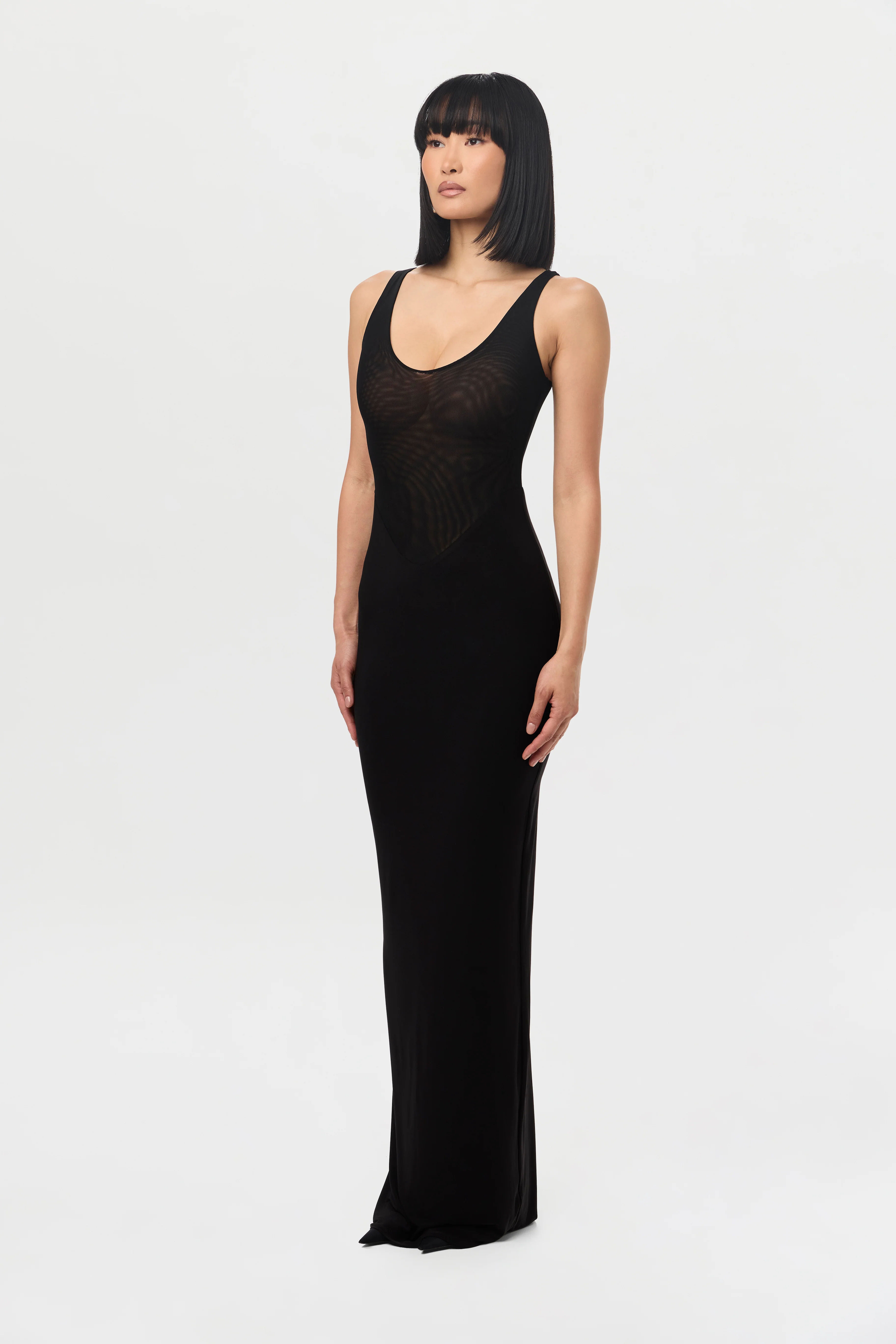 Hourglass Mesh Tank Maxi Dress - Image 8