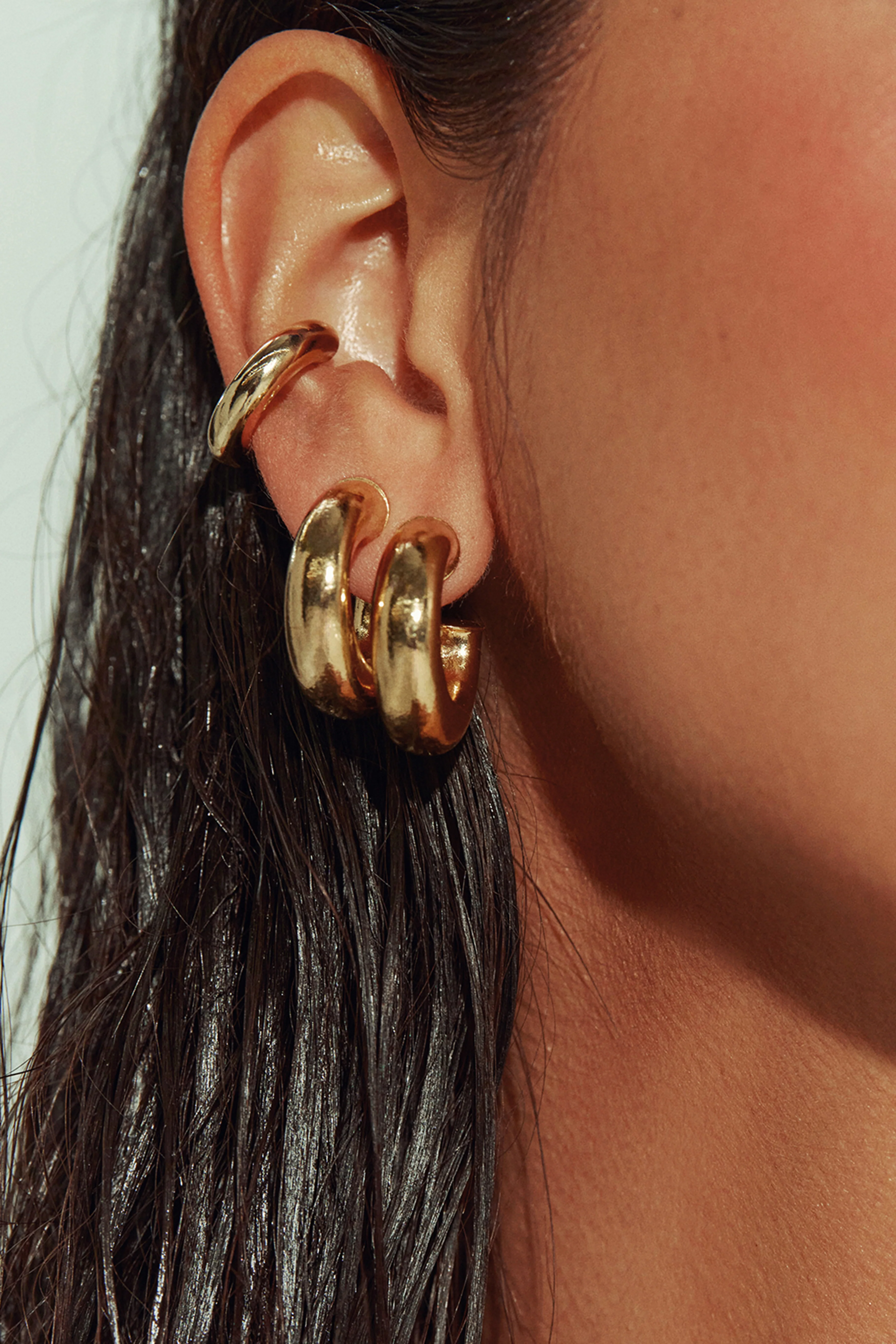 Gold Baby Hoops - Image 4