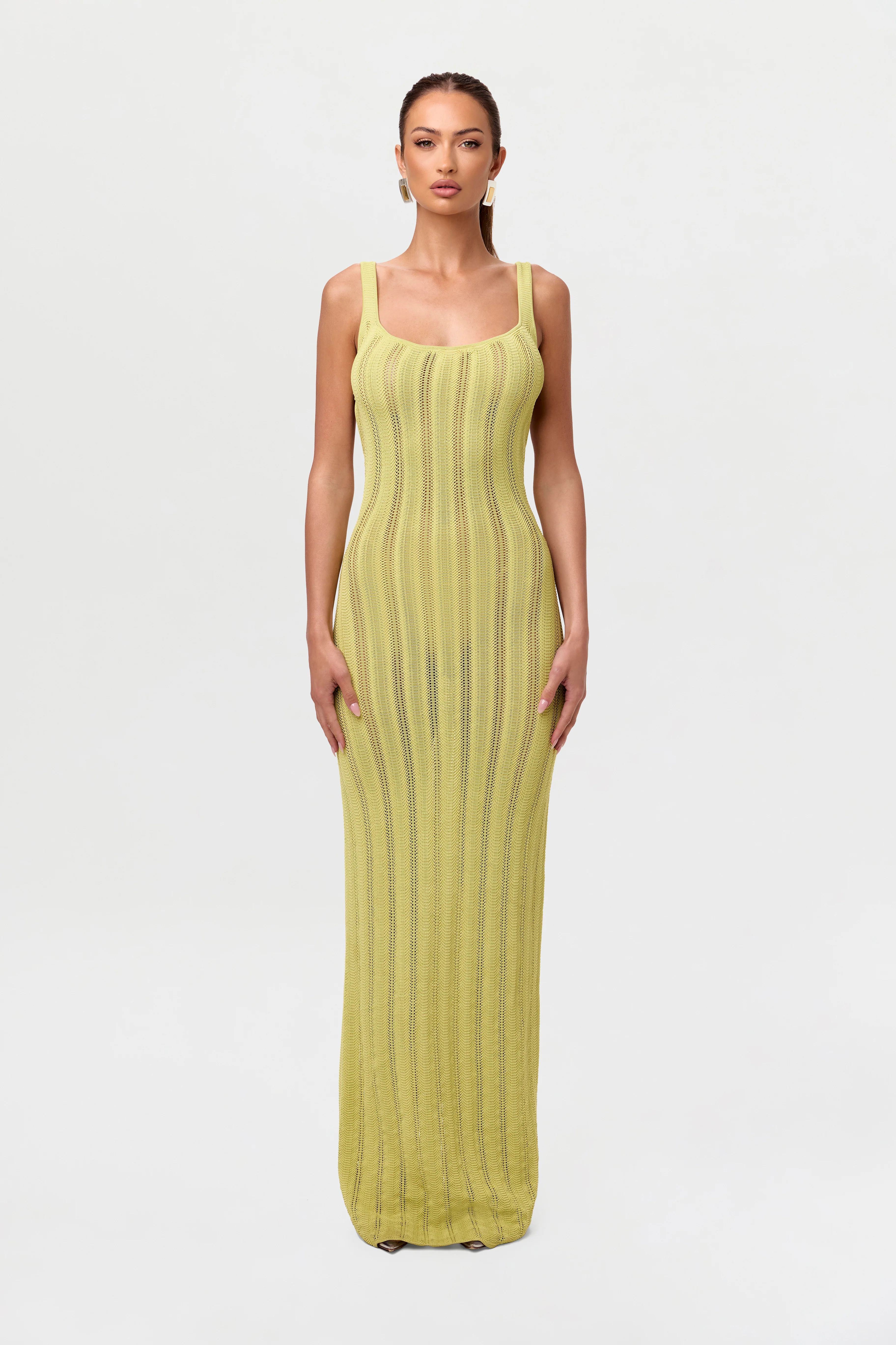 Knit Open Back Maxi Dress - Image 11