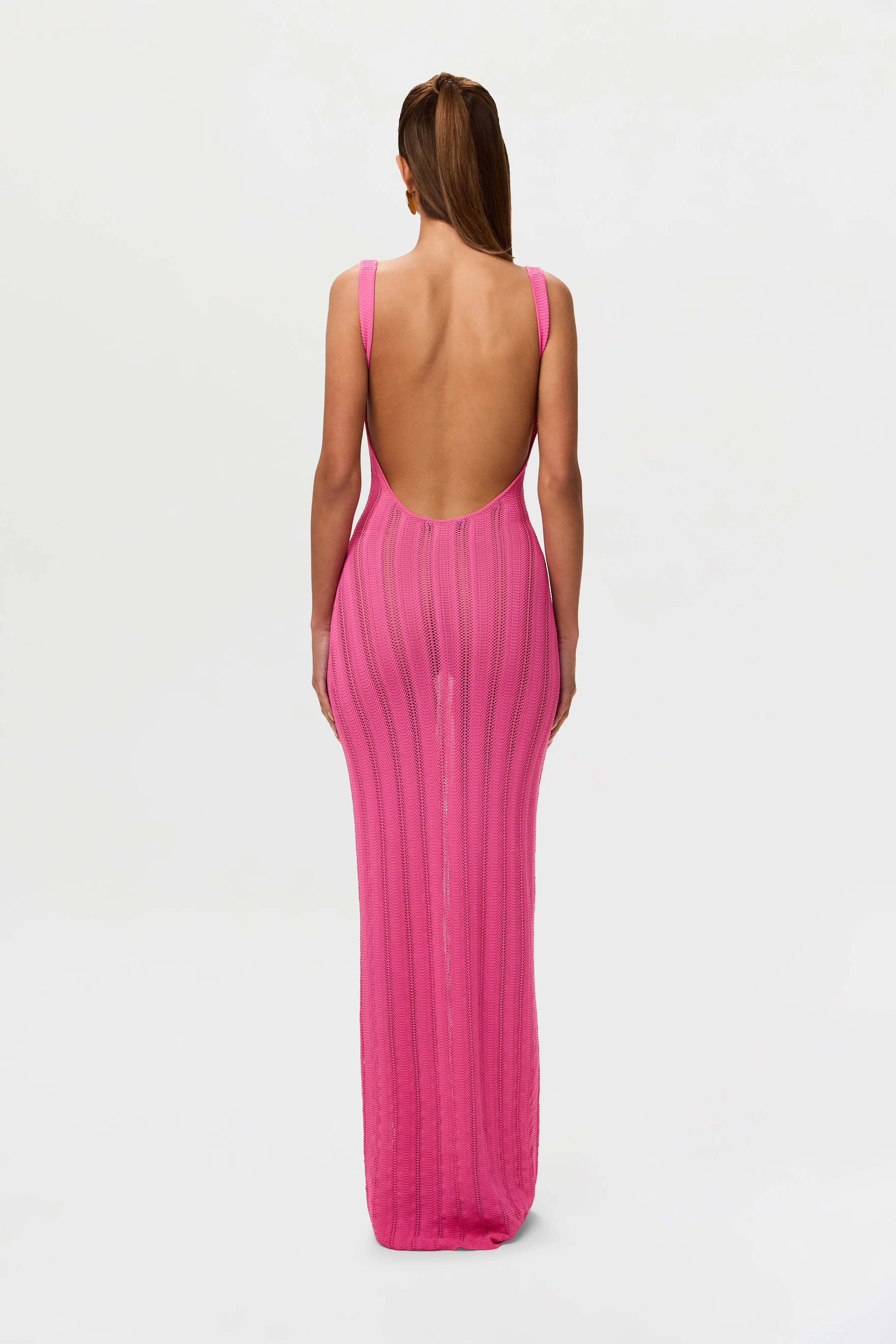 Knit Open Back Maxi Dress - Image 18