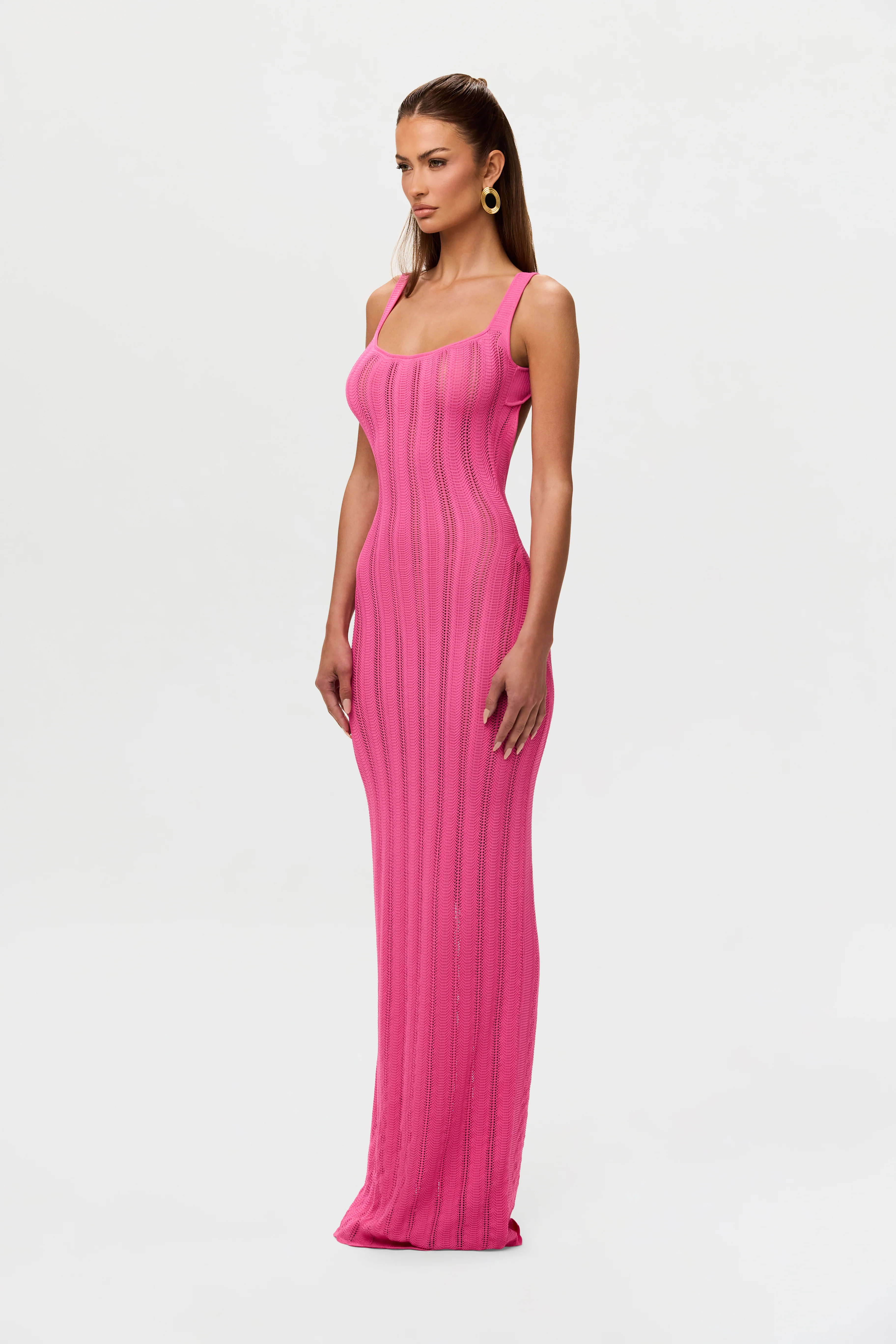 Knit Open Back Maxi Dress - Image 21