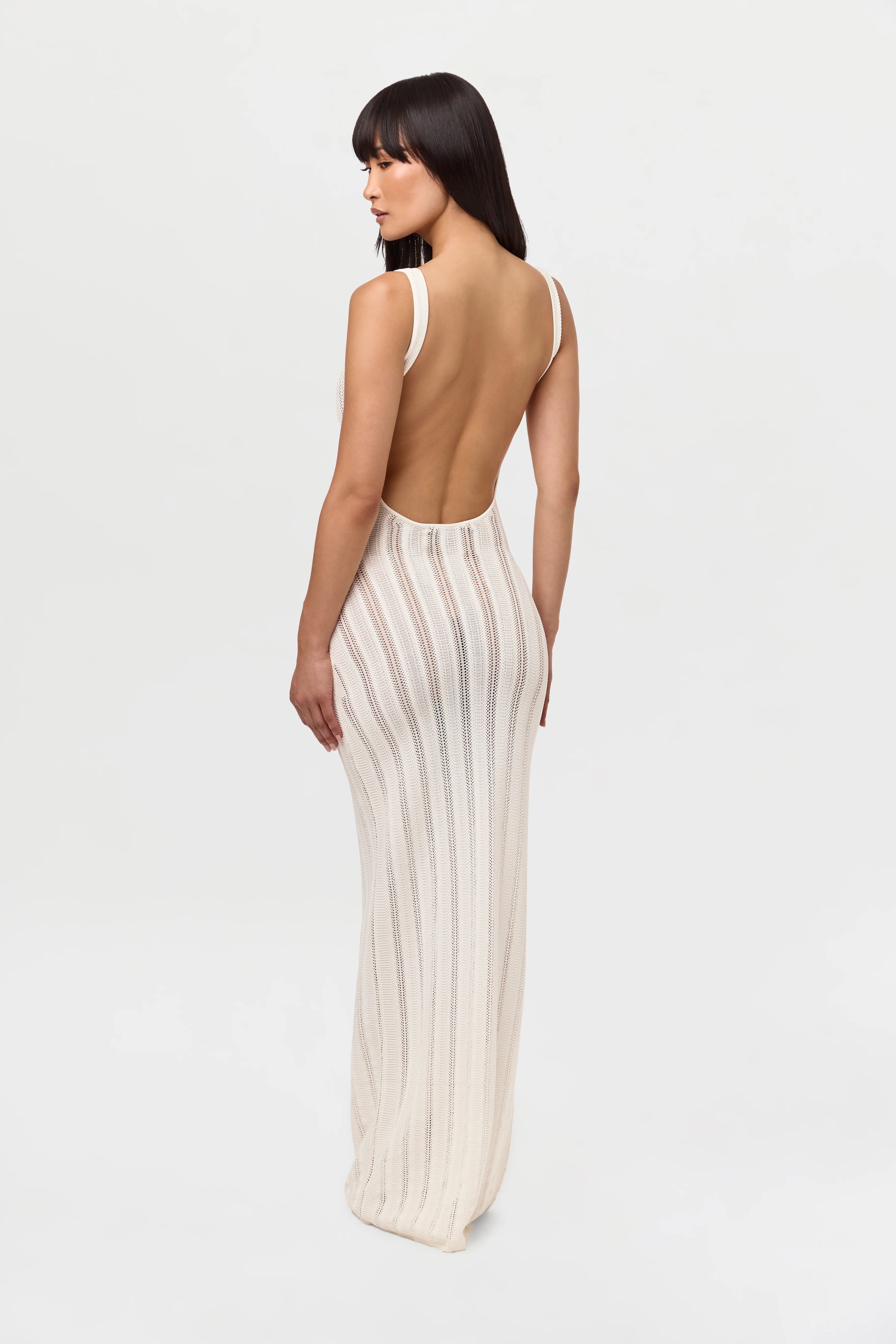 Knit Open Back Maxi Dress - Image 26