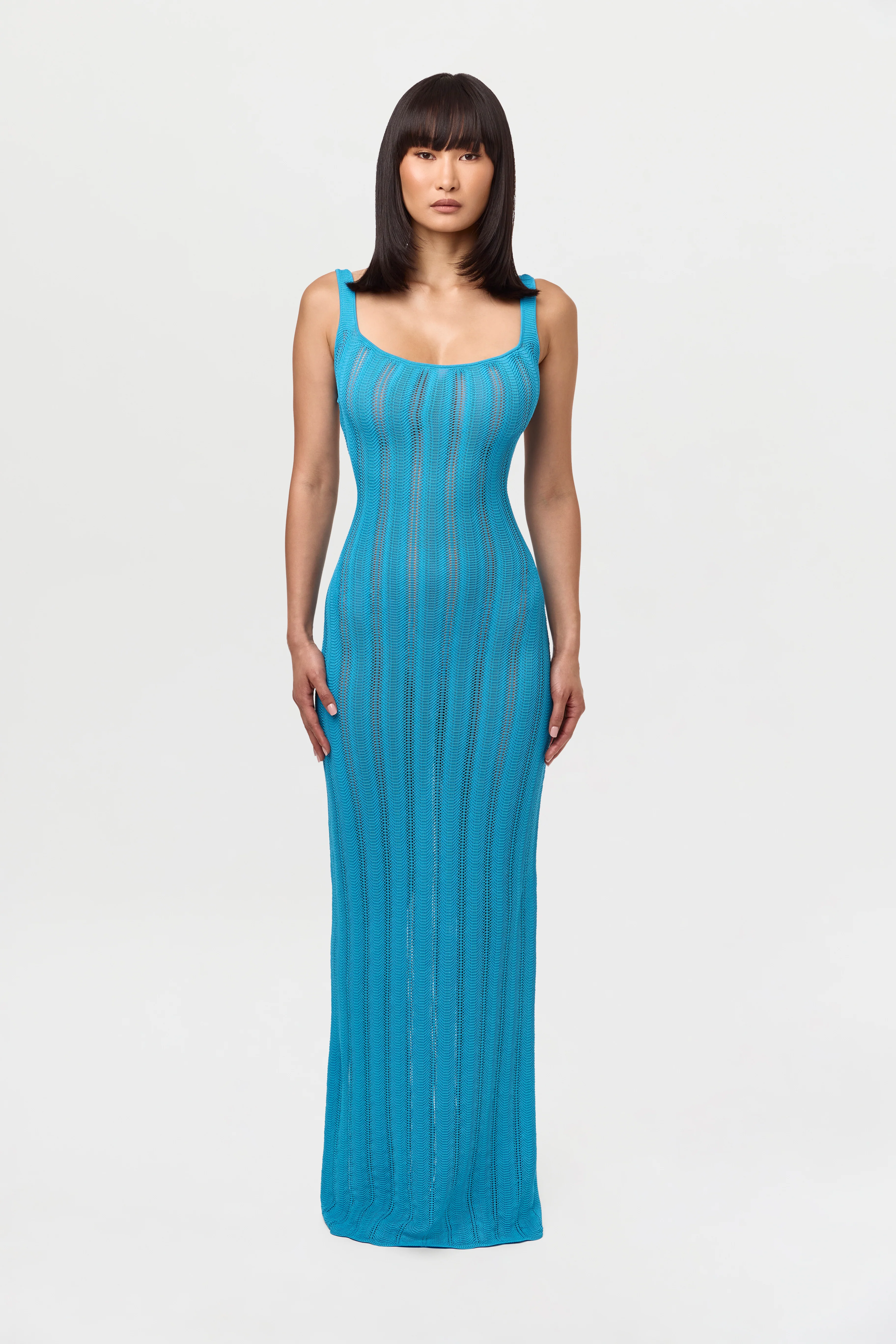 Knit Open Back Maxi Dress - Image 27