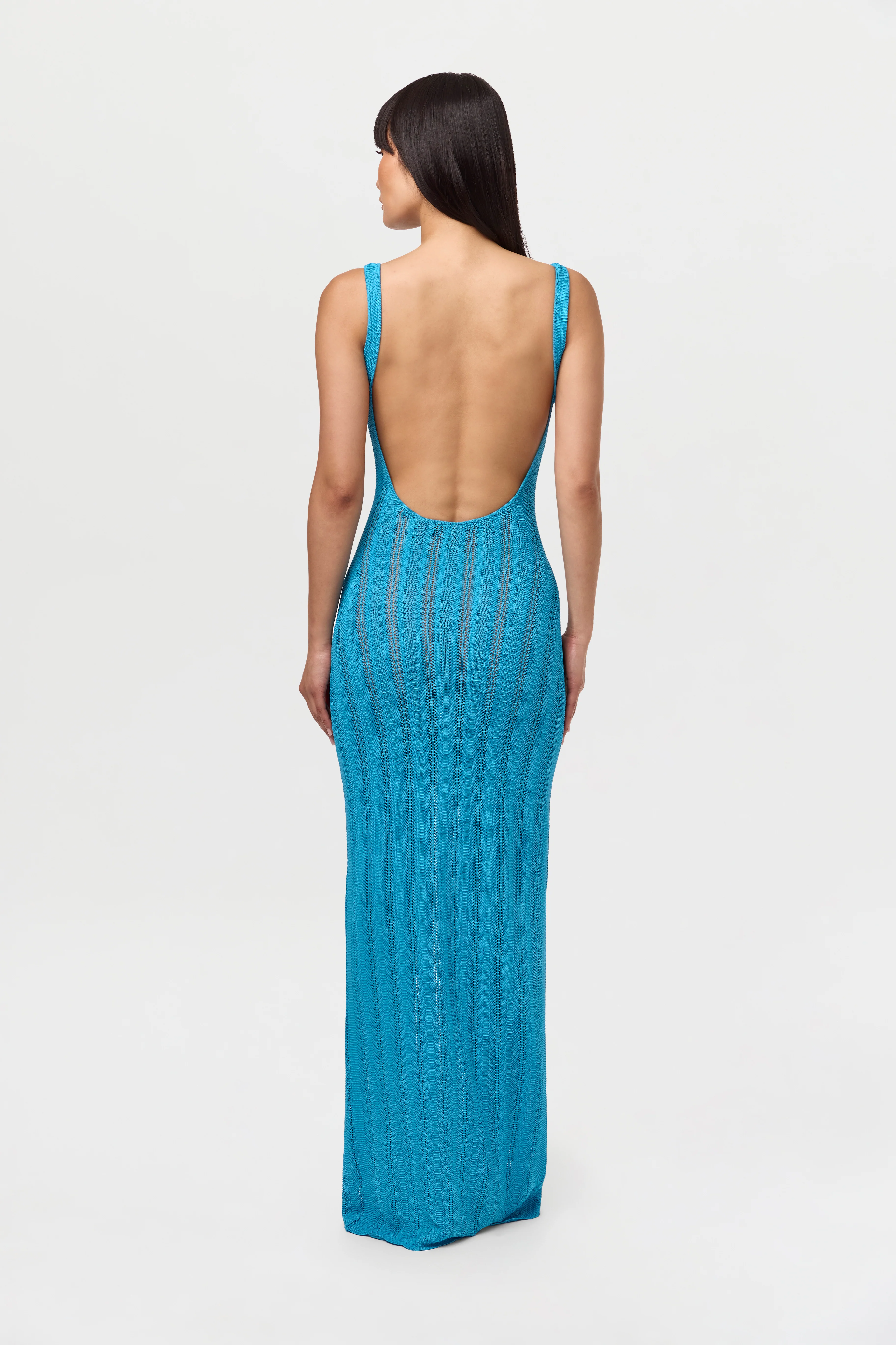 Knit Open Back Maxi Dress - Image 28