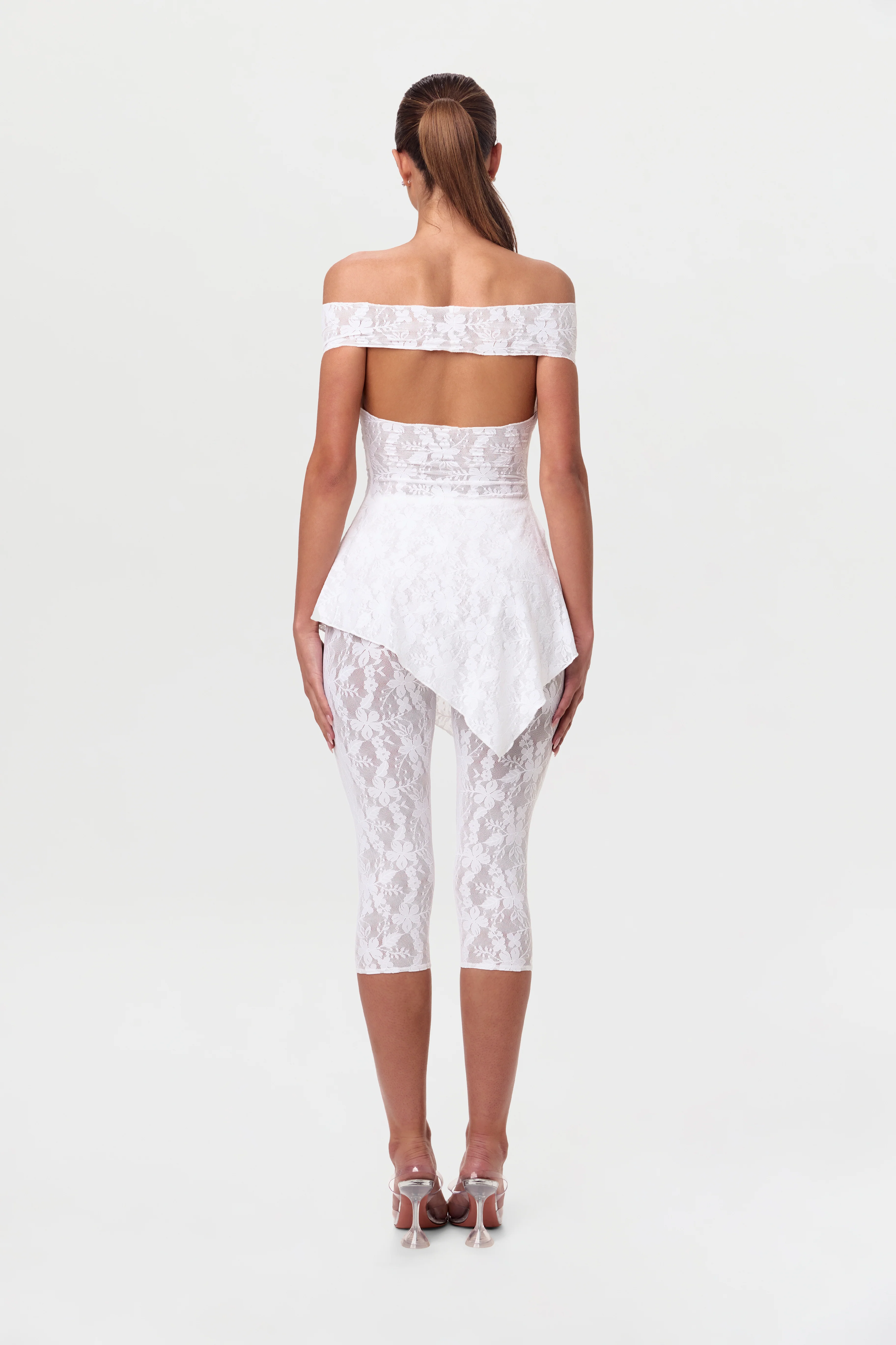 Stretch Lace Off-Shoulder Top - Image 11