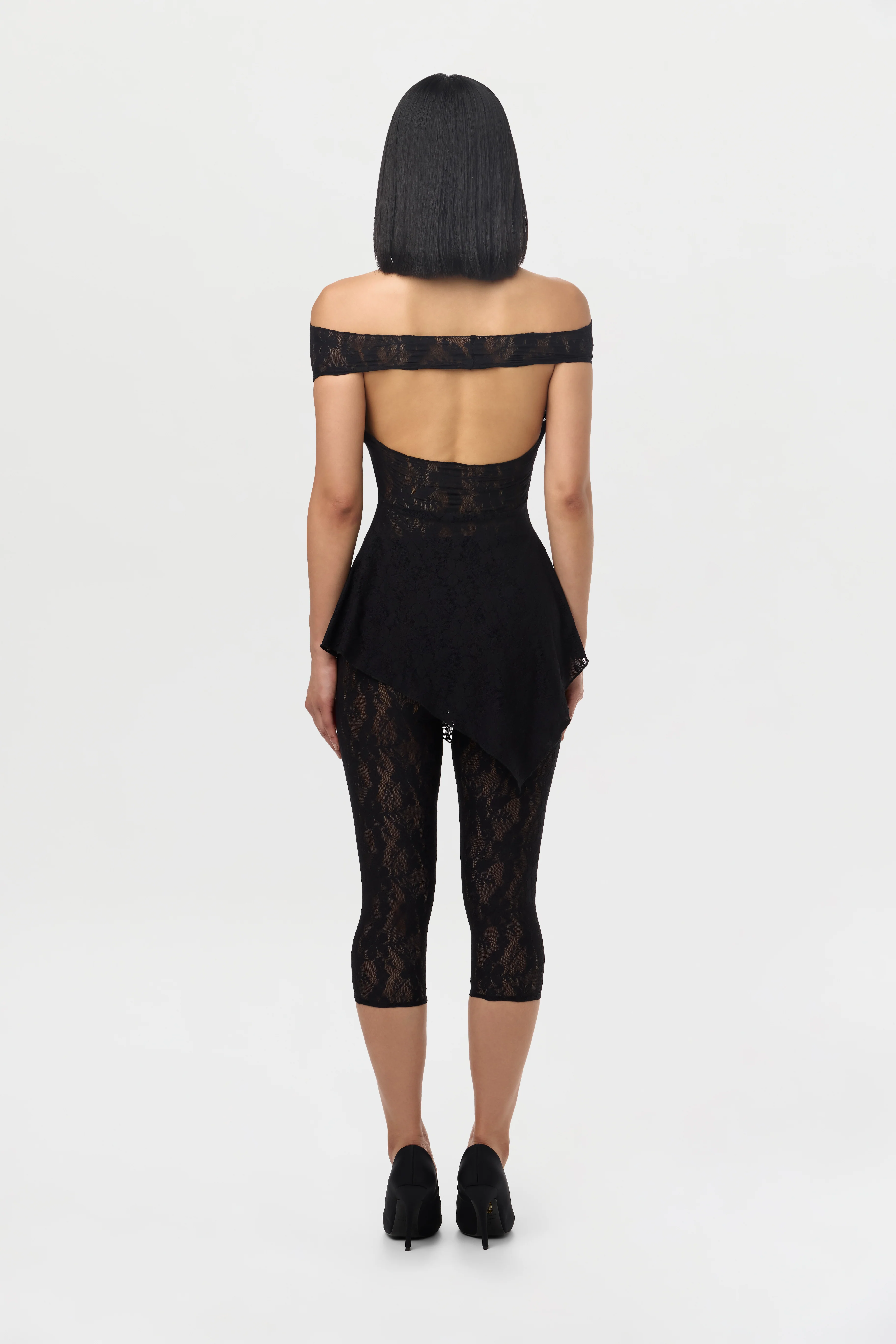 Stretch Lace Off-Shoulder Top - Image 16