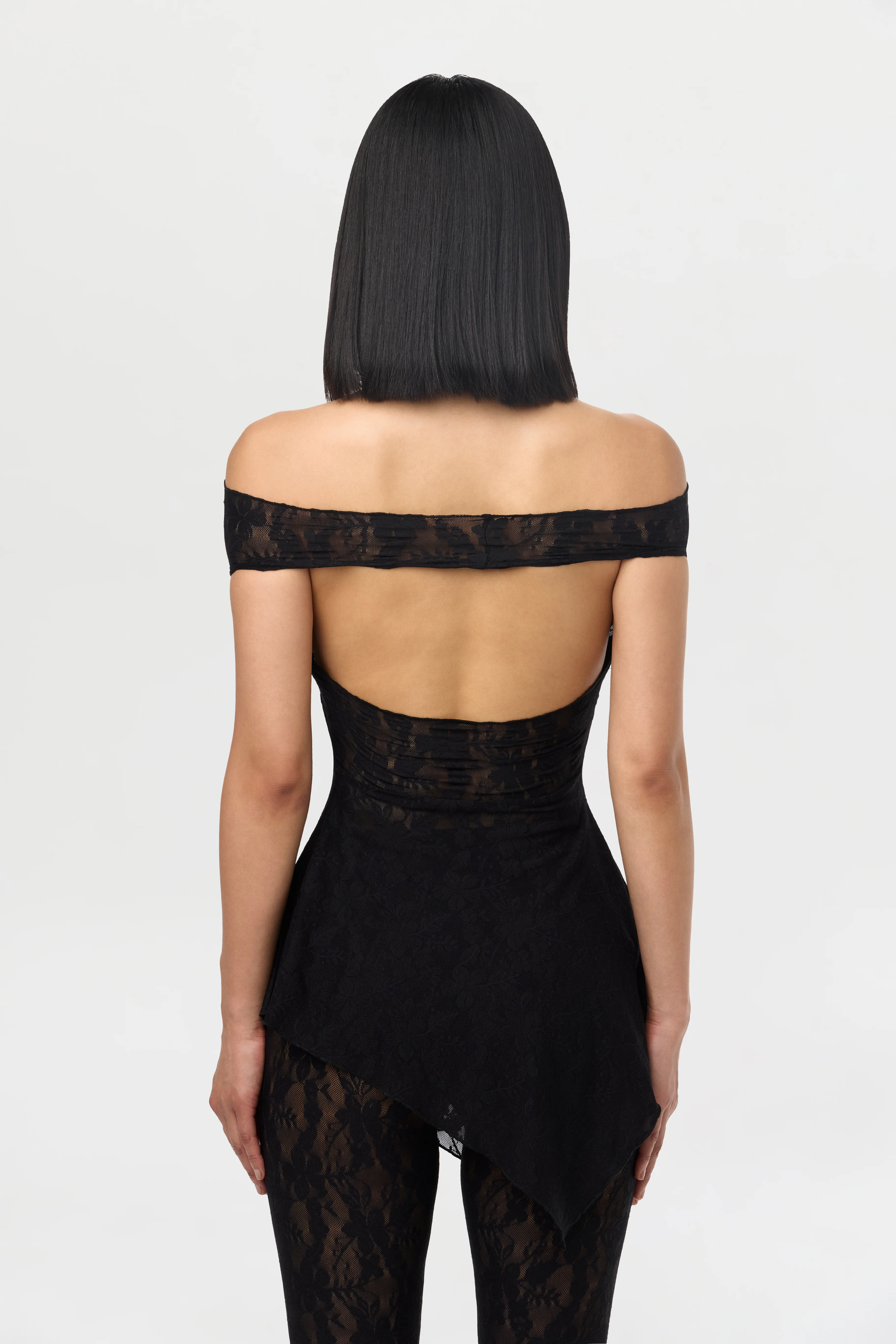 Stretch Lace Off-Shoulder Top - Image 17