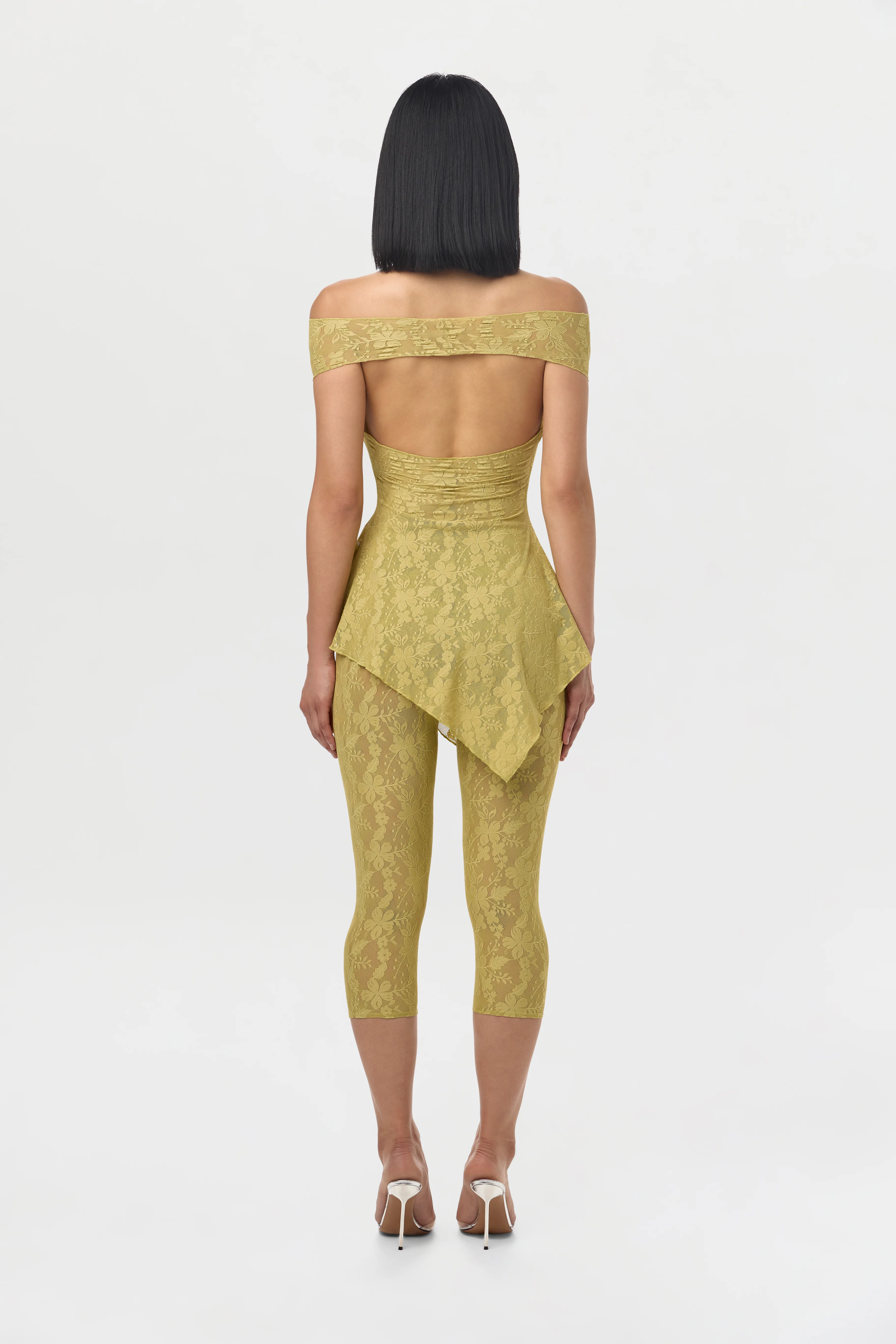 Stretch Lace Off-Shoulder Top - Image 4