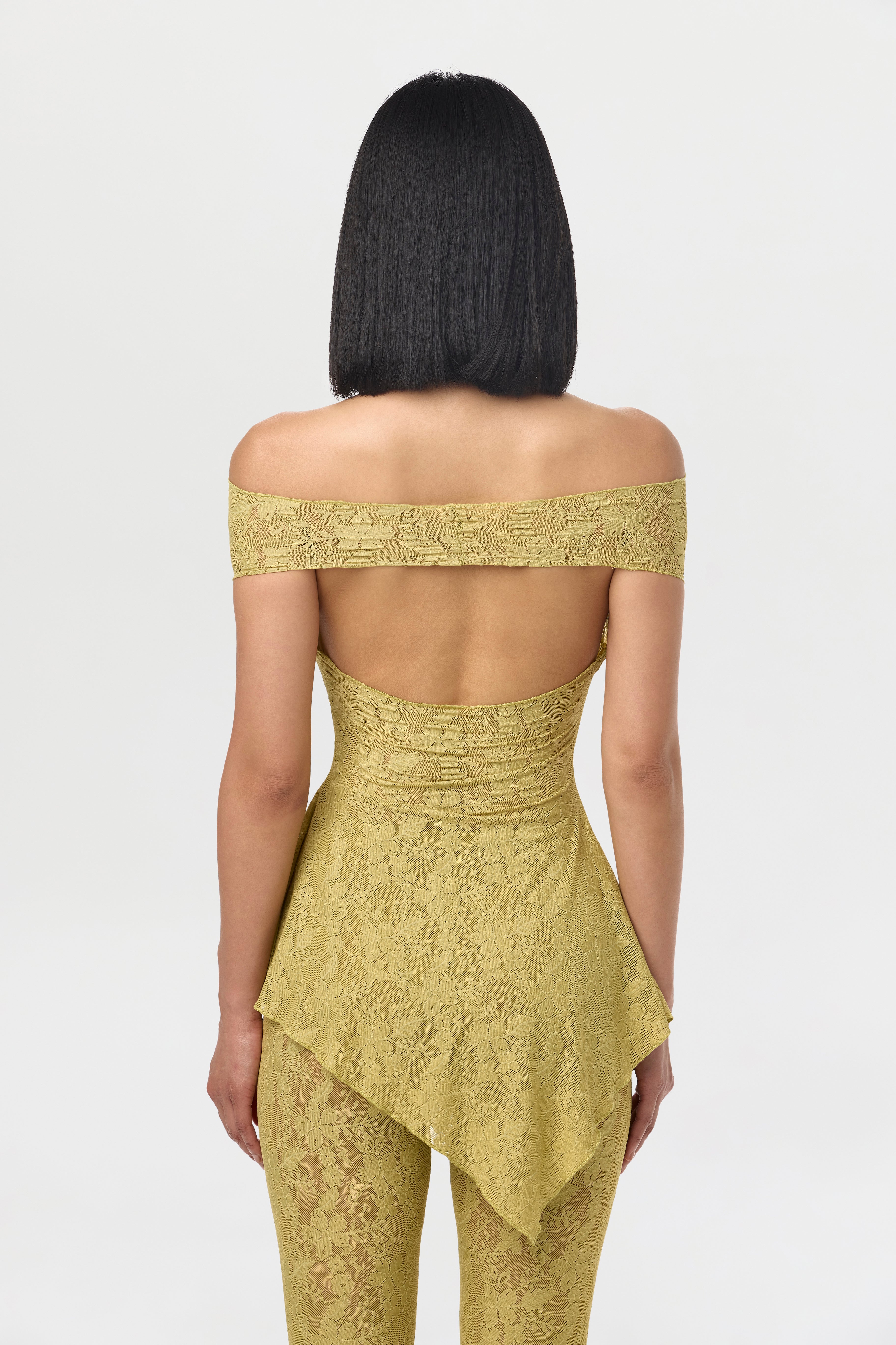 Stretch Lace Off-Shoulder Top - Image 5