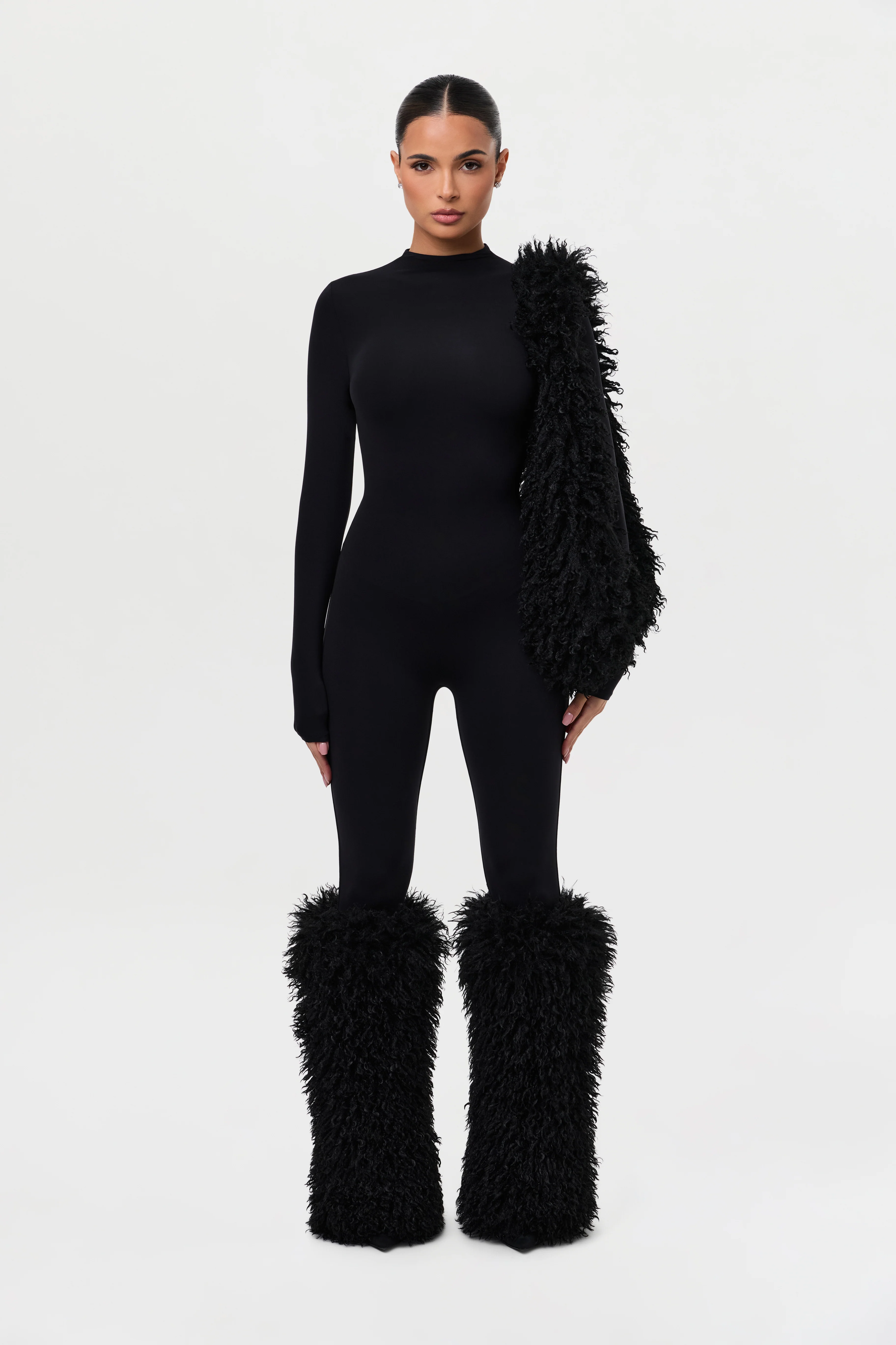 Faux Fur Plush Leg Warmers - Image 13