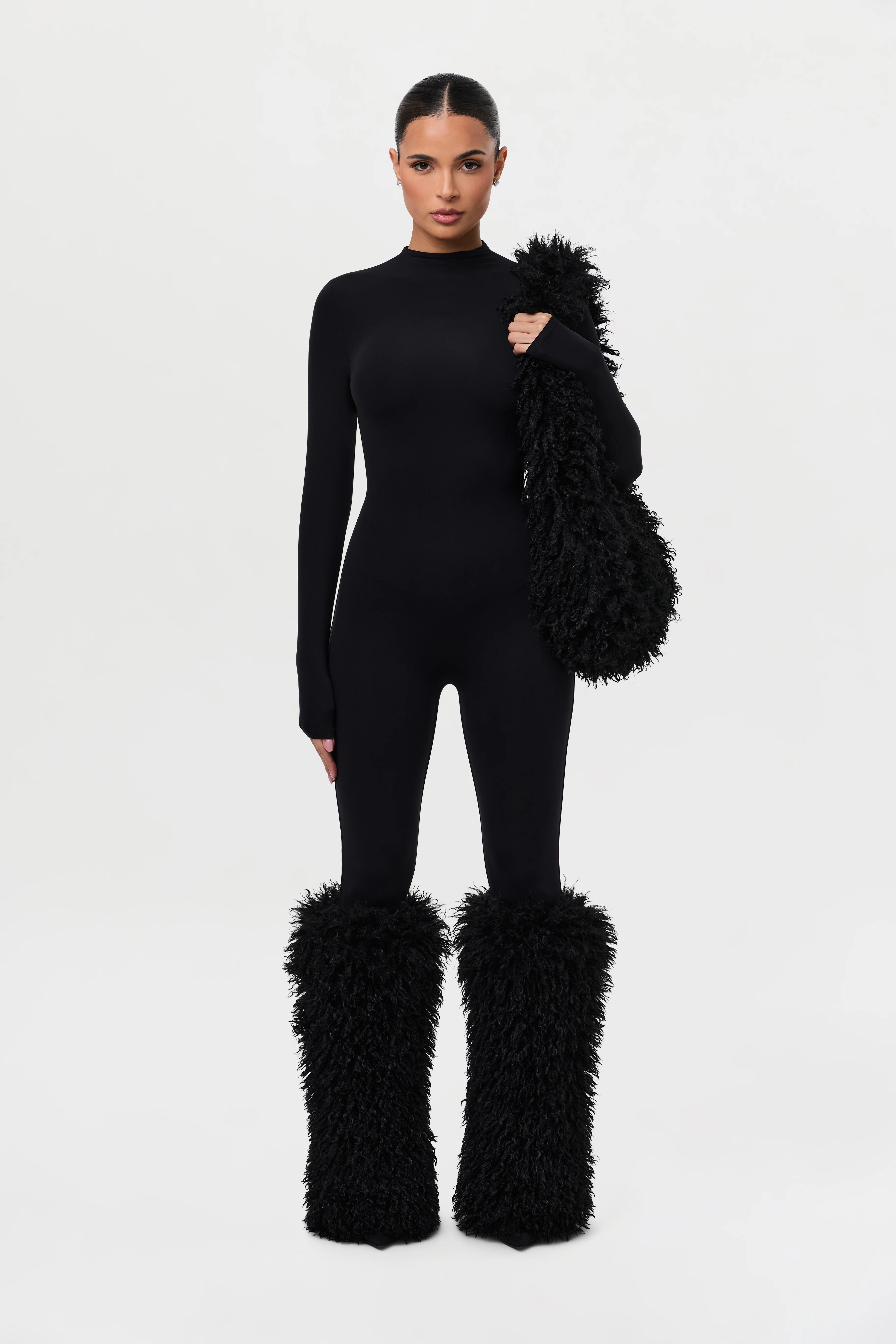 Faux Fur Plush Leg Warmers - Image 16