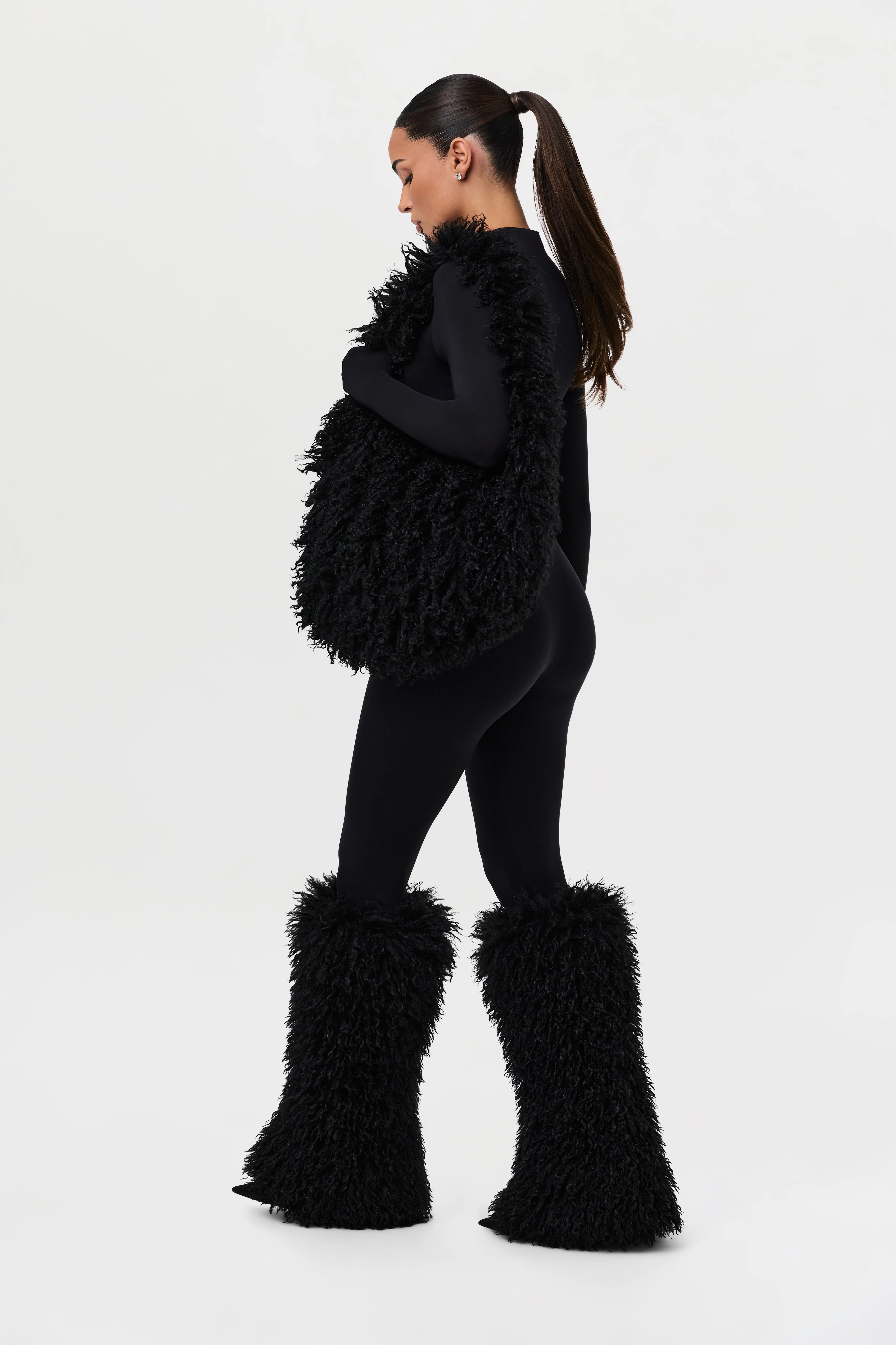 Faux Fur Plush Leg Warmers - Image 19