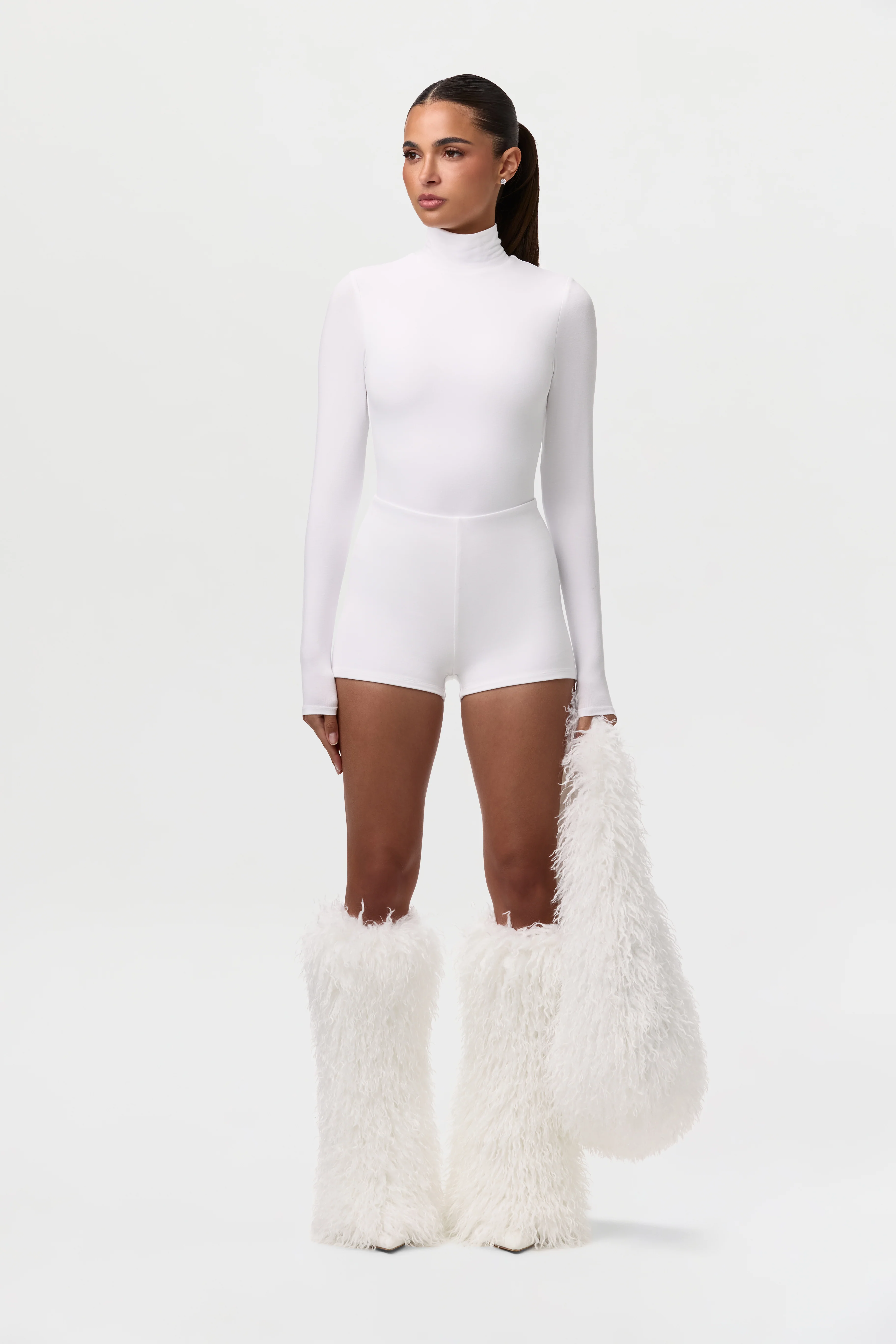 Faux Fur Plush Leg Warmers - Image 24
