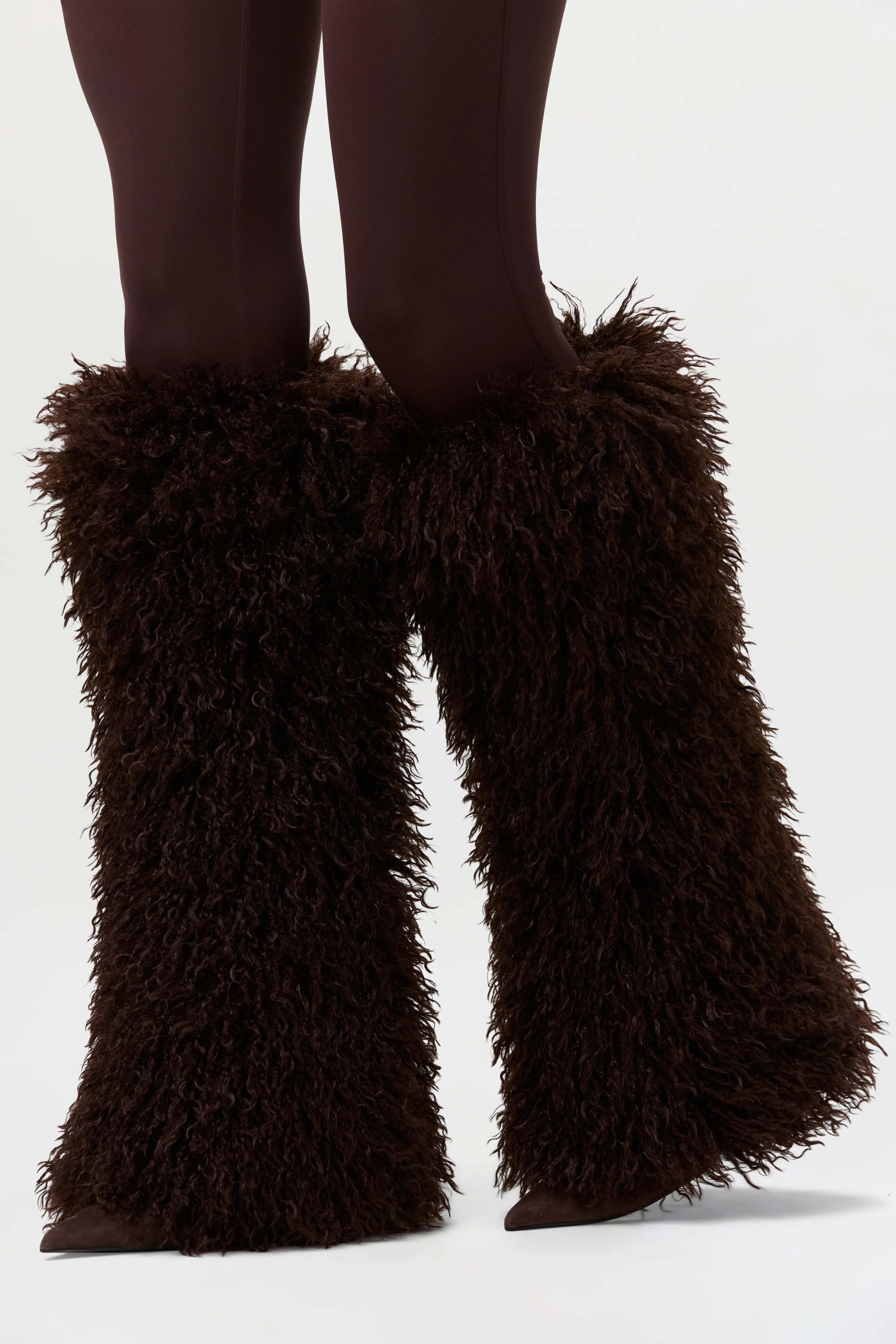 Faux Fur Plush Leg Warmers - Image 6