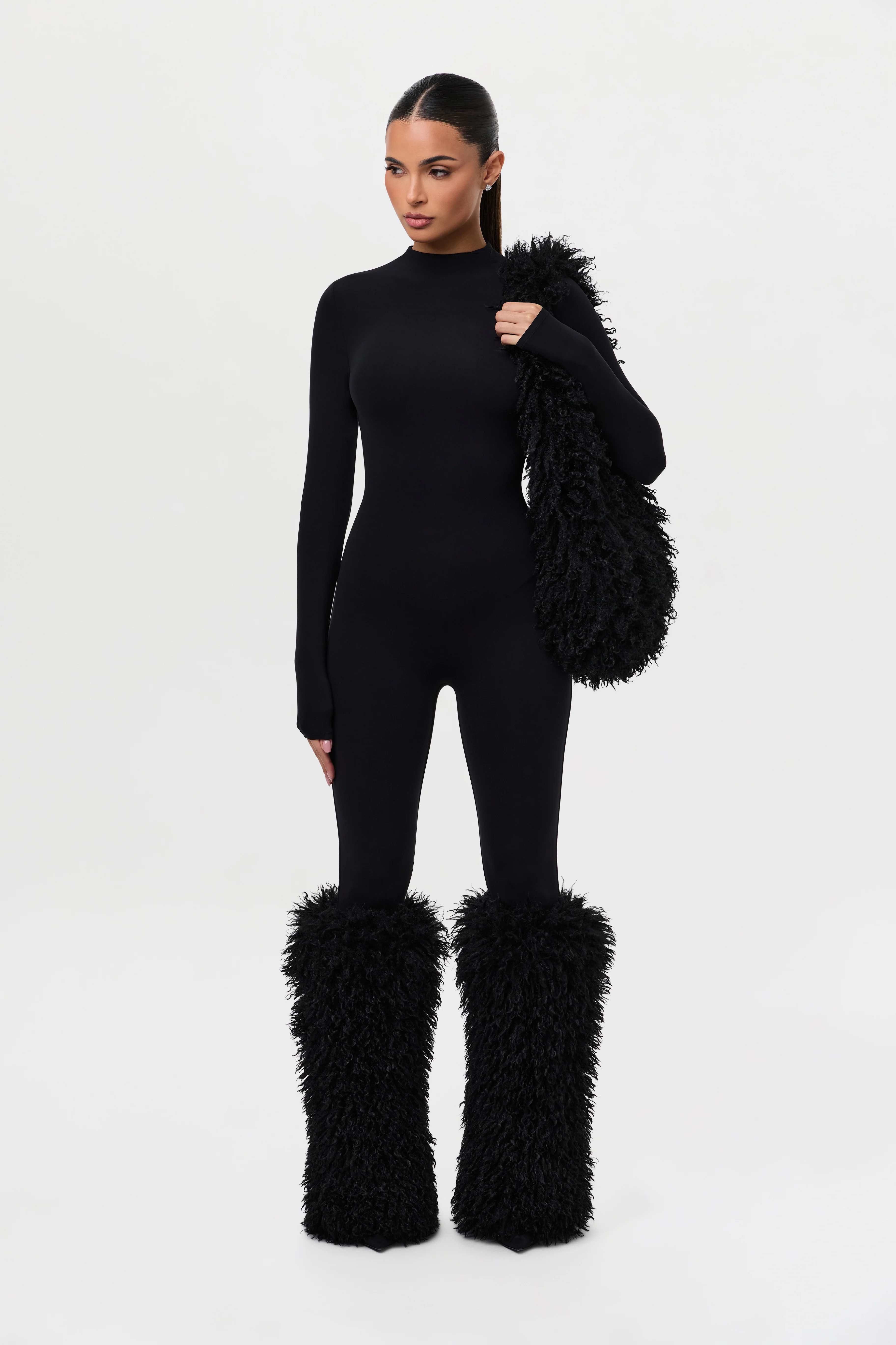 Faux Fur Plush Shoulder Bag - Image 5