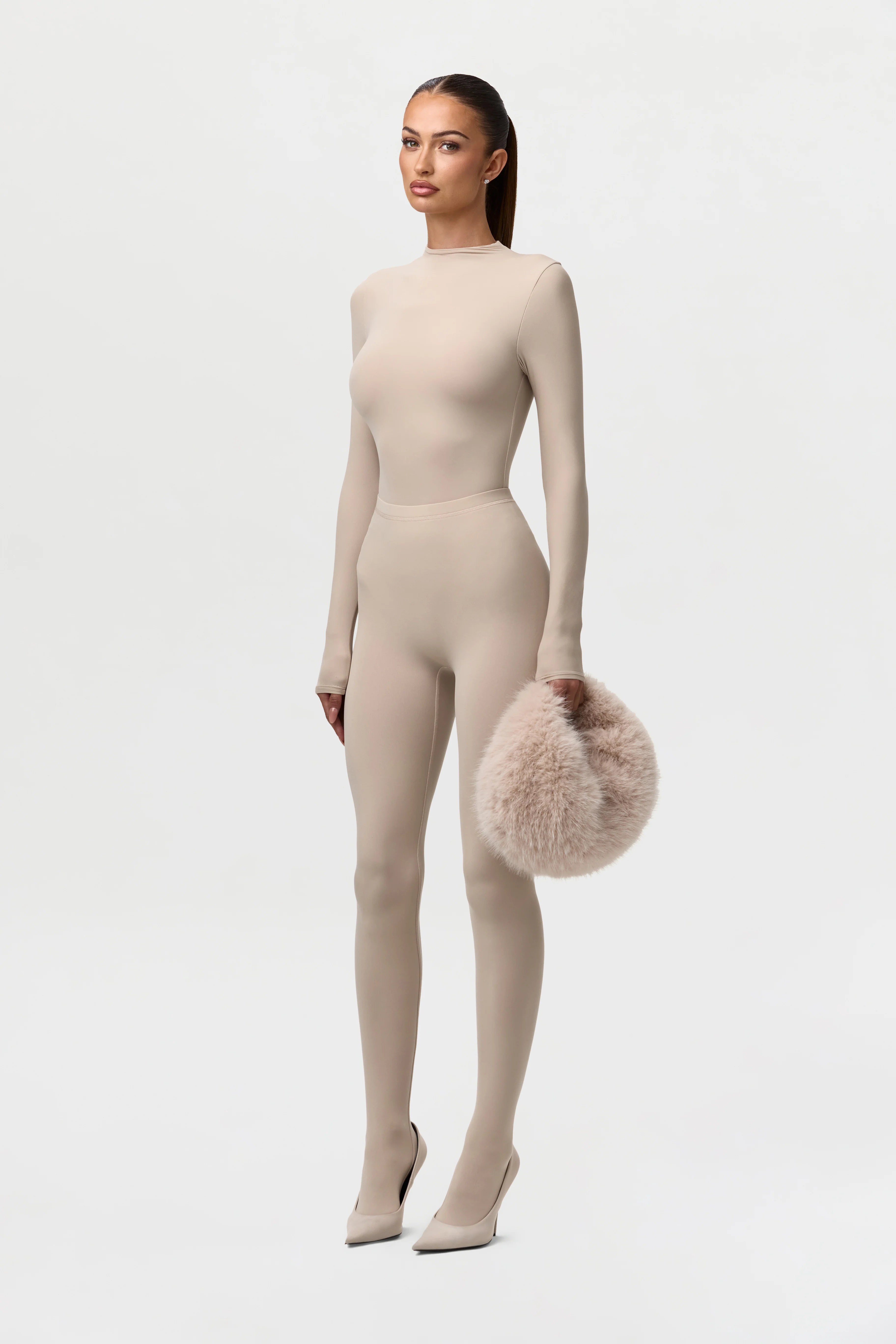 Naked Mock Neck Bodysuit - Image 20