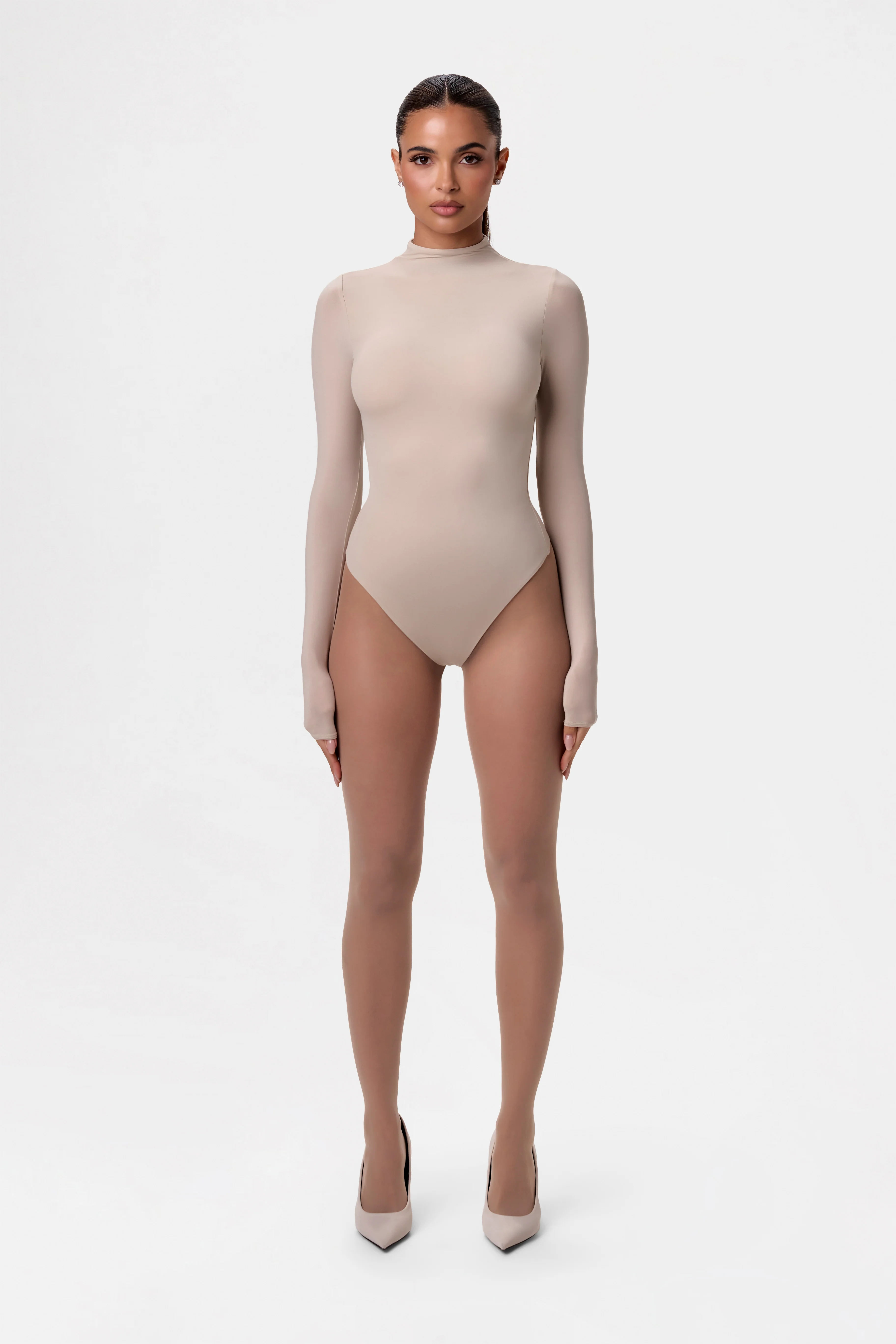 Naked Mock Neck Bodysuit - Image 23