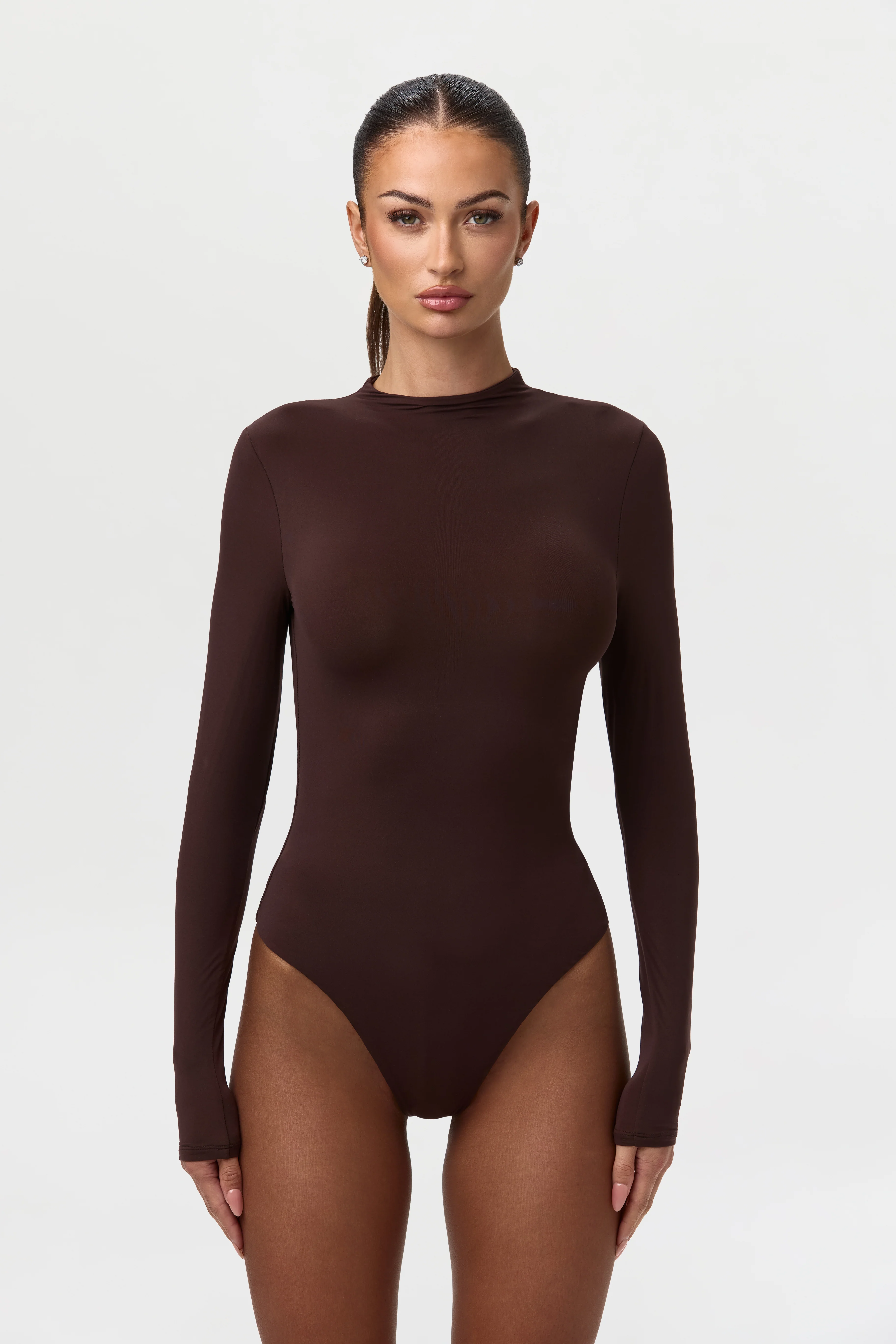 Naked Mock Neck Bodysuit - Image 29