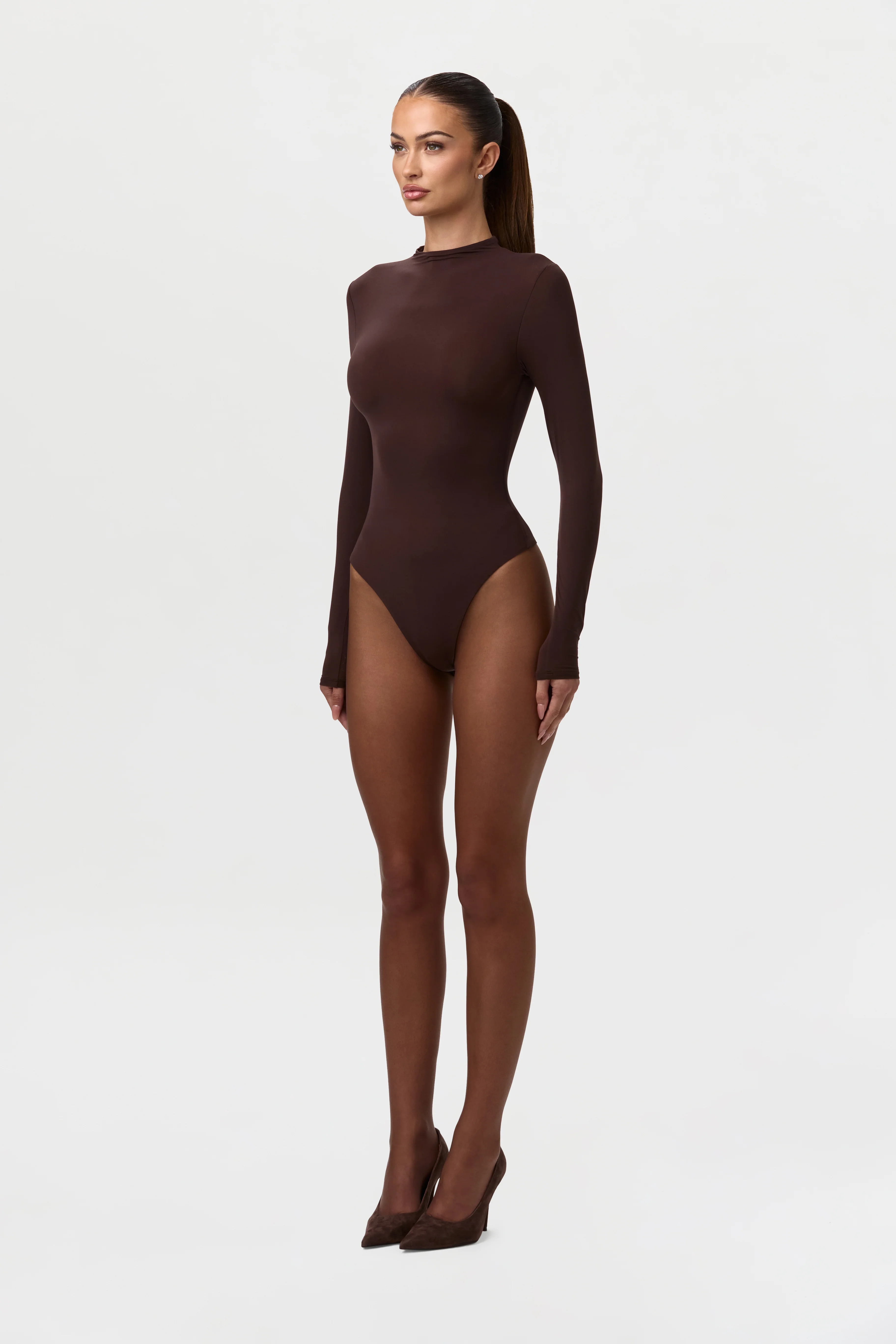 Naked Mock Neck Bodysuit - Image 30