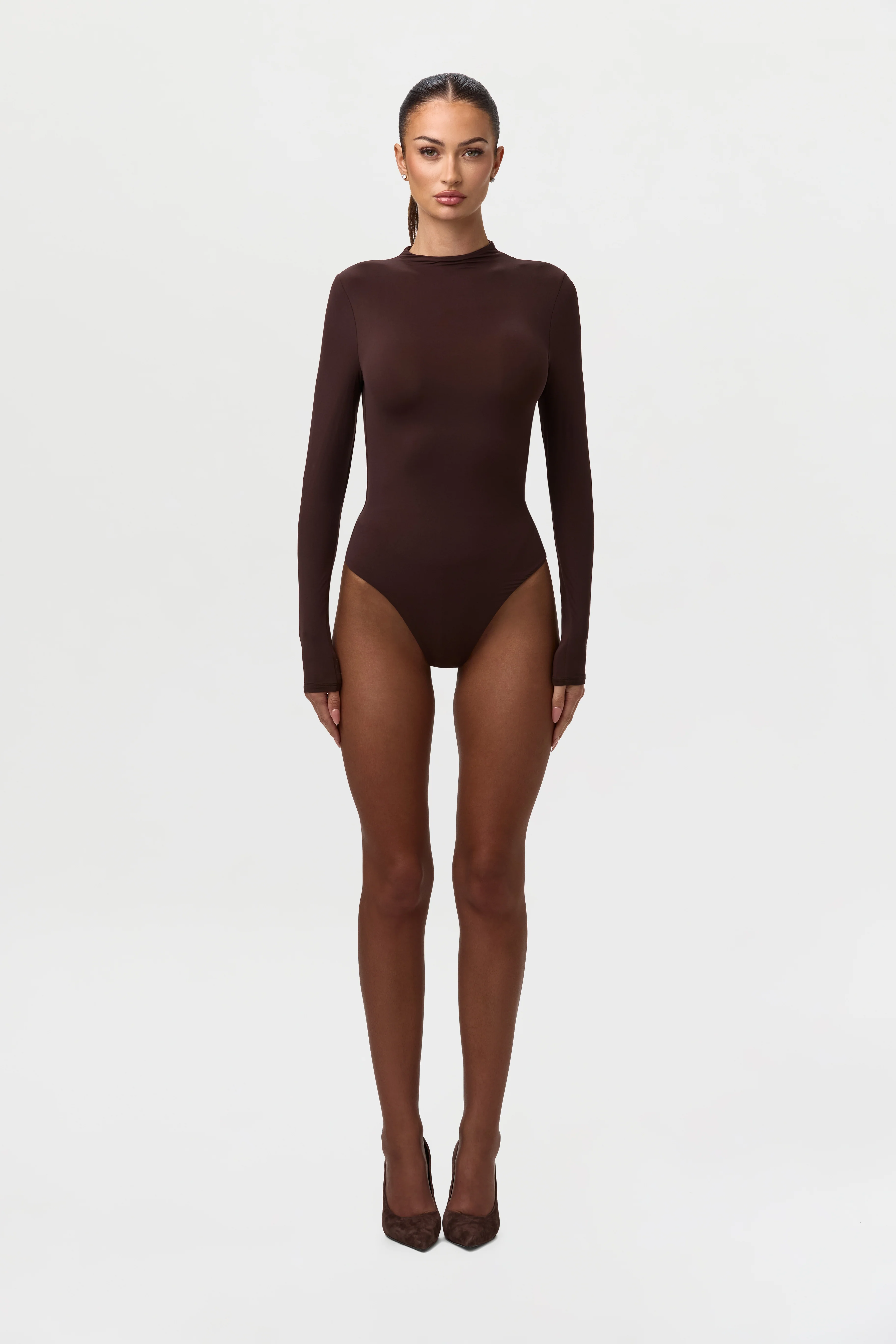 Naked Mock Neck Bodysuit - Image 31