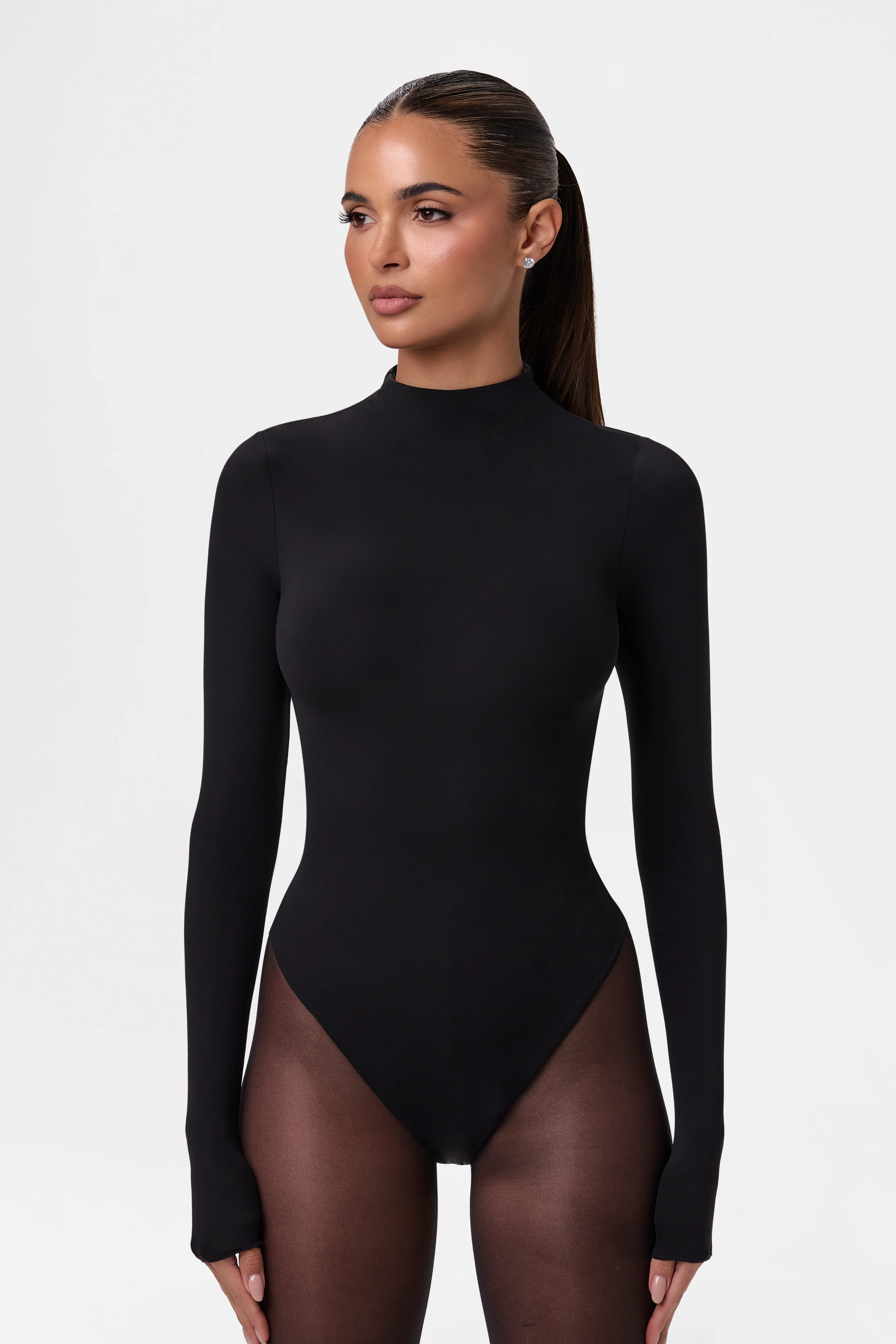 Naked Mock Neck Bodysuit - Image 40