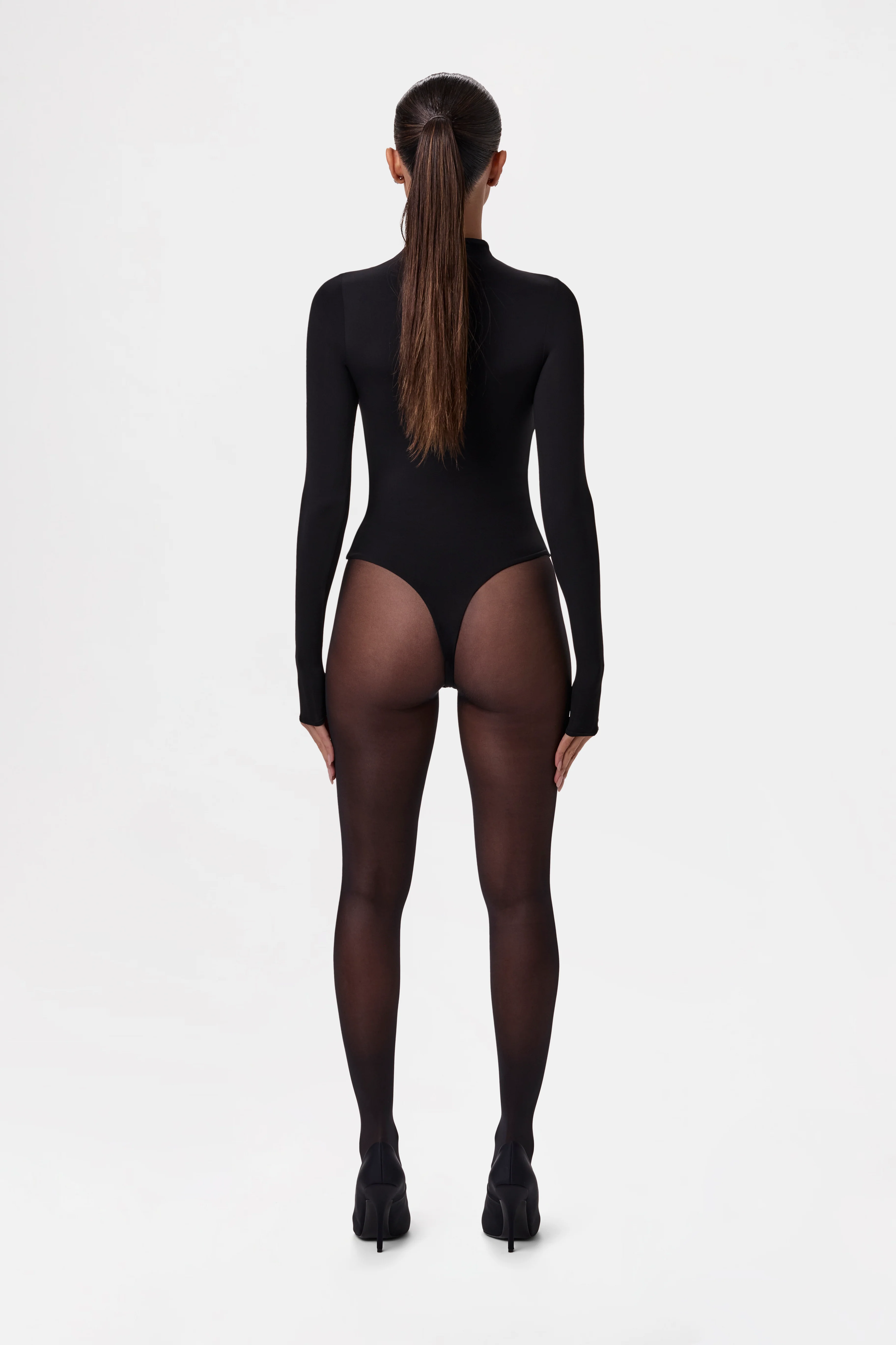 Naked Mock Neck Bodysuit - Image 44