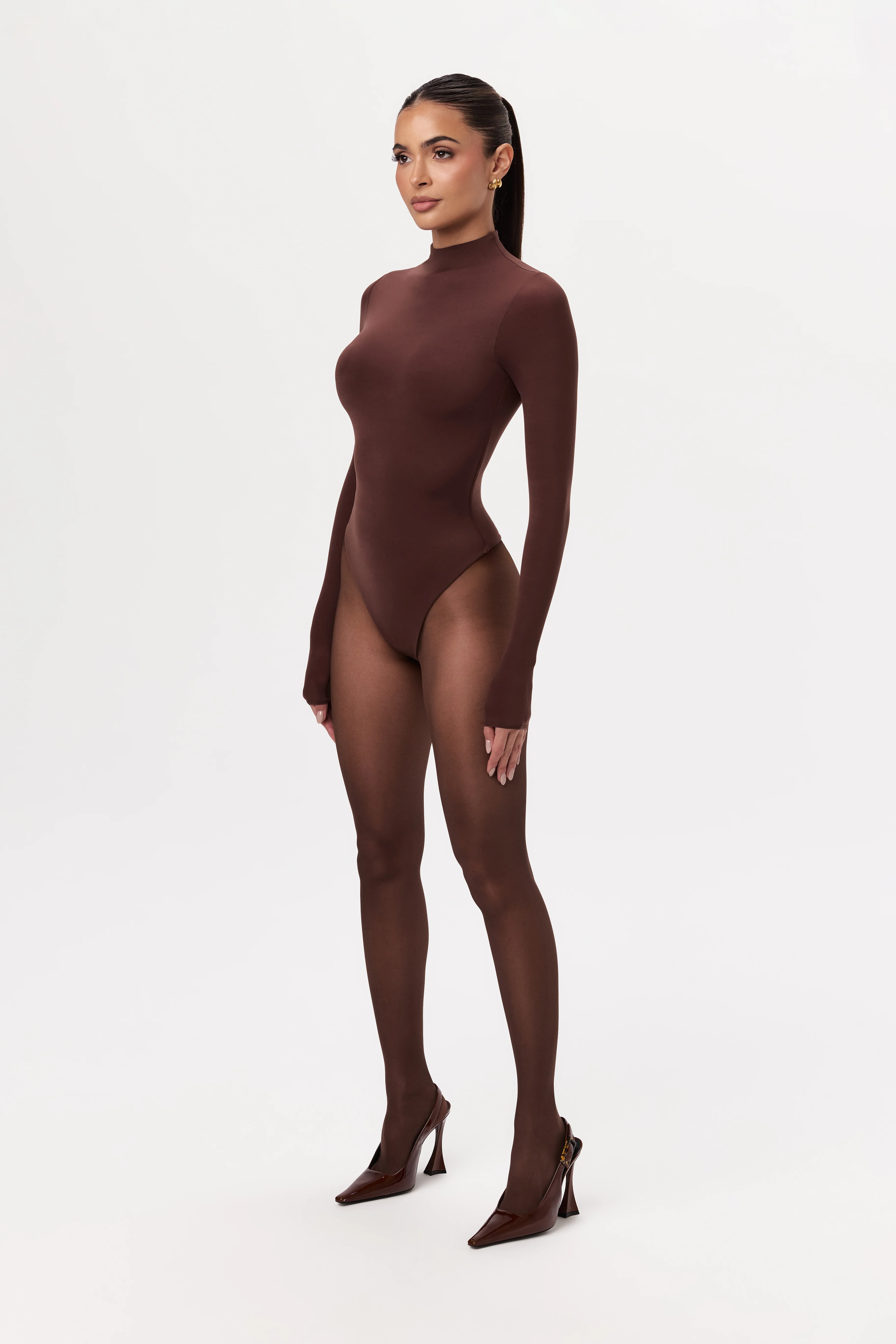 Naked Mock Neck Bodysuit - Image 64