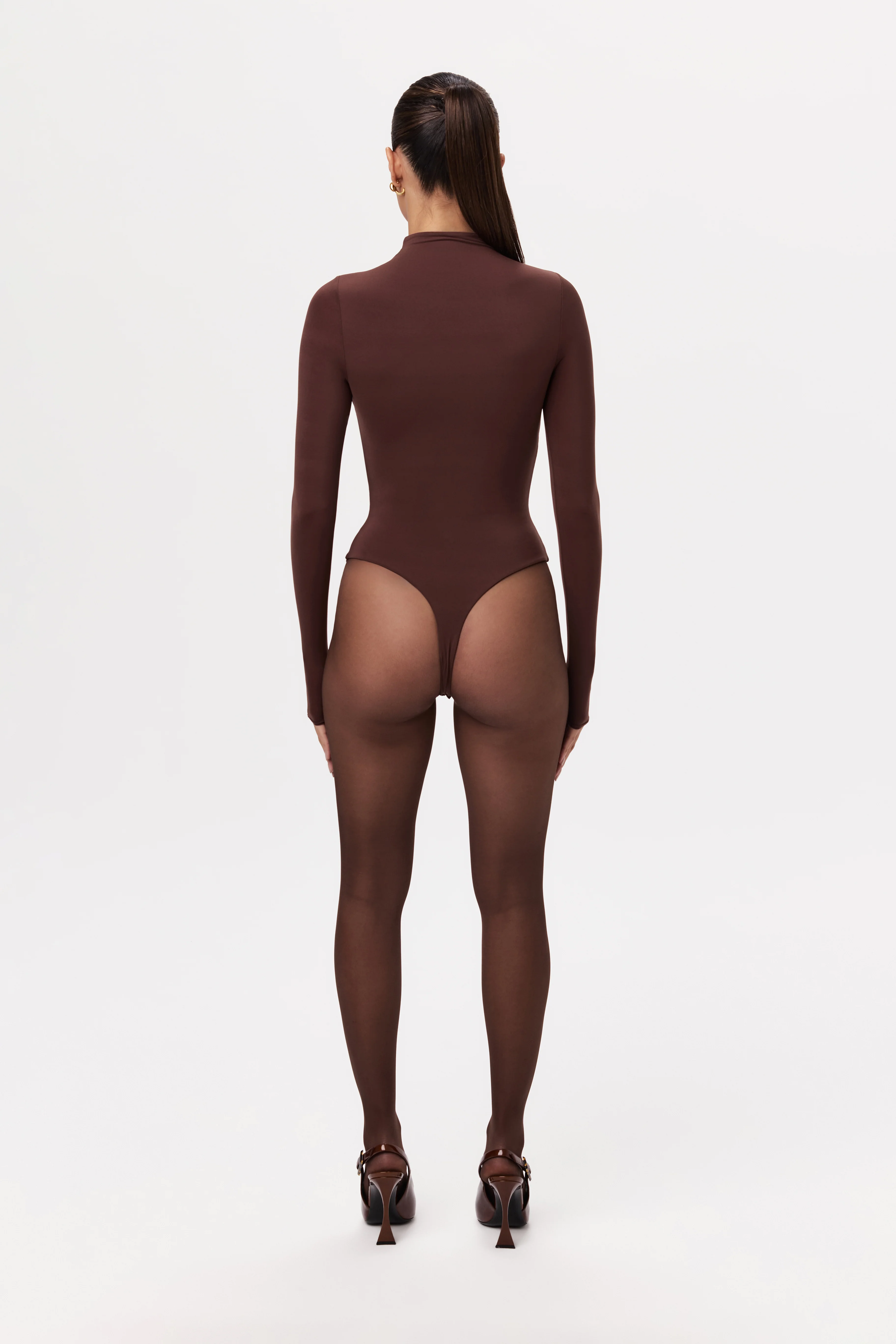 Naked Mock Neck Bodysuit - Image 65