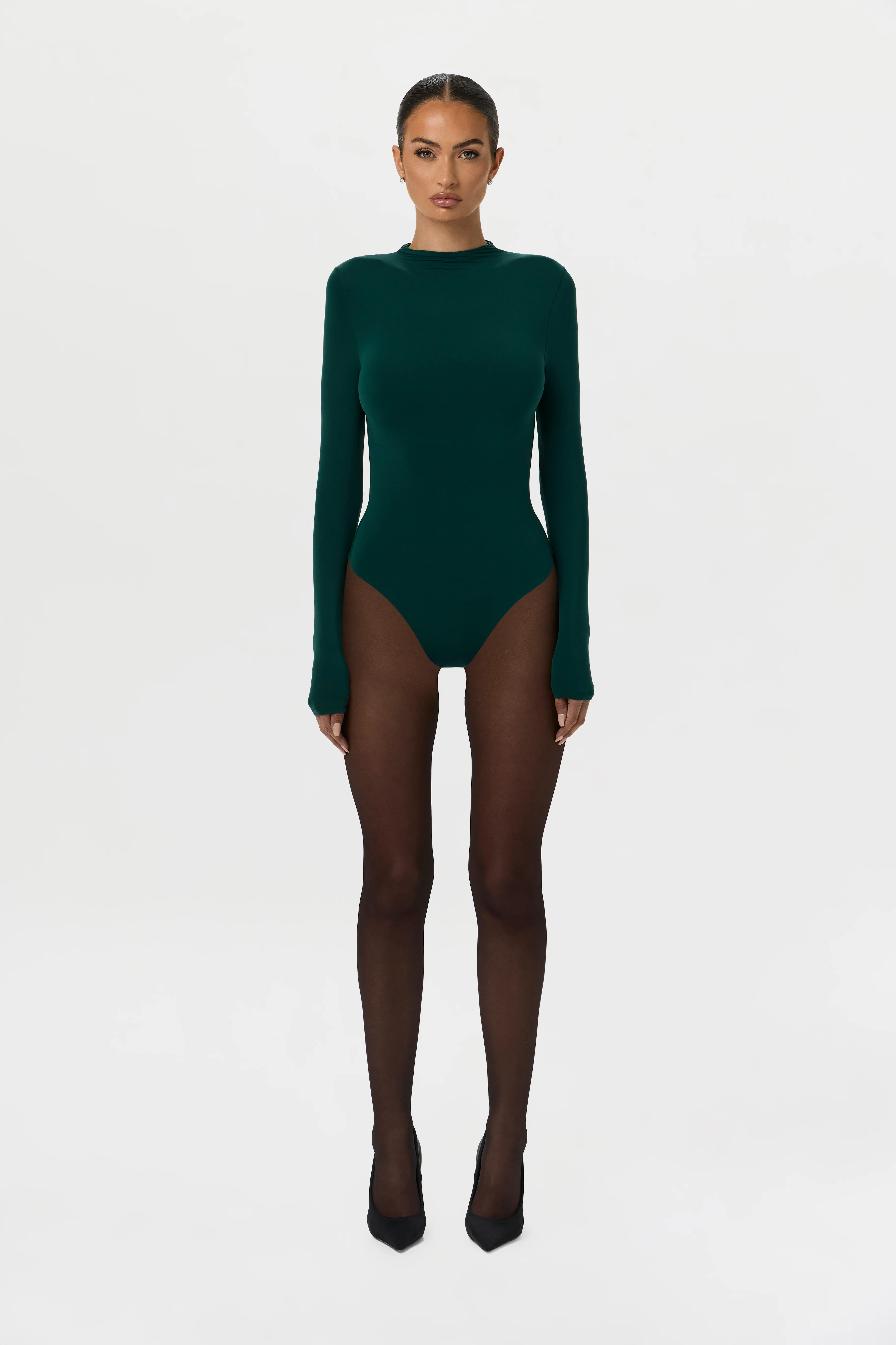 Naked Mock Neck Bodysuit - Image 8
