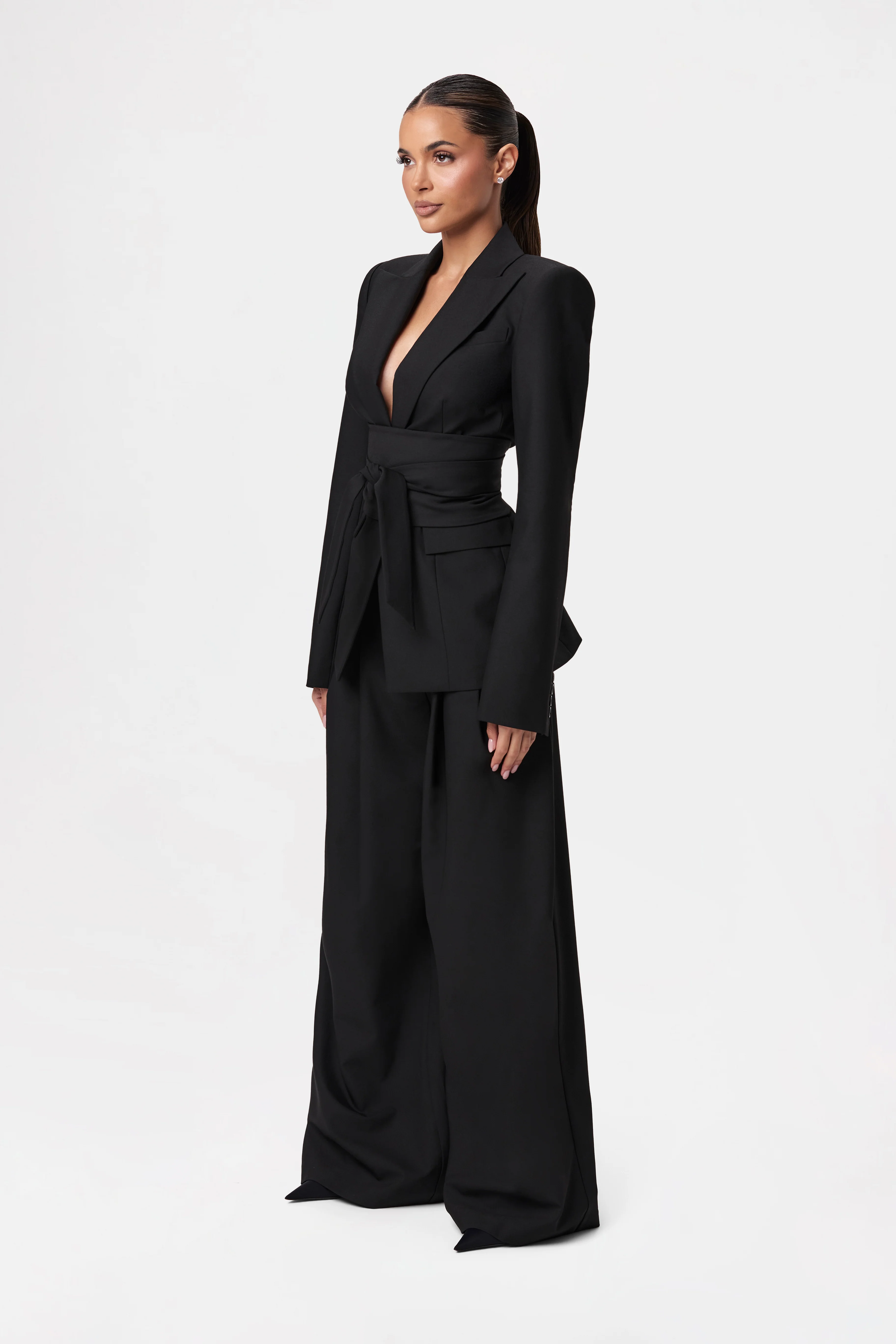 Suiting Pleated Wide-Leg Pant - Image 10
