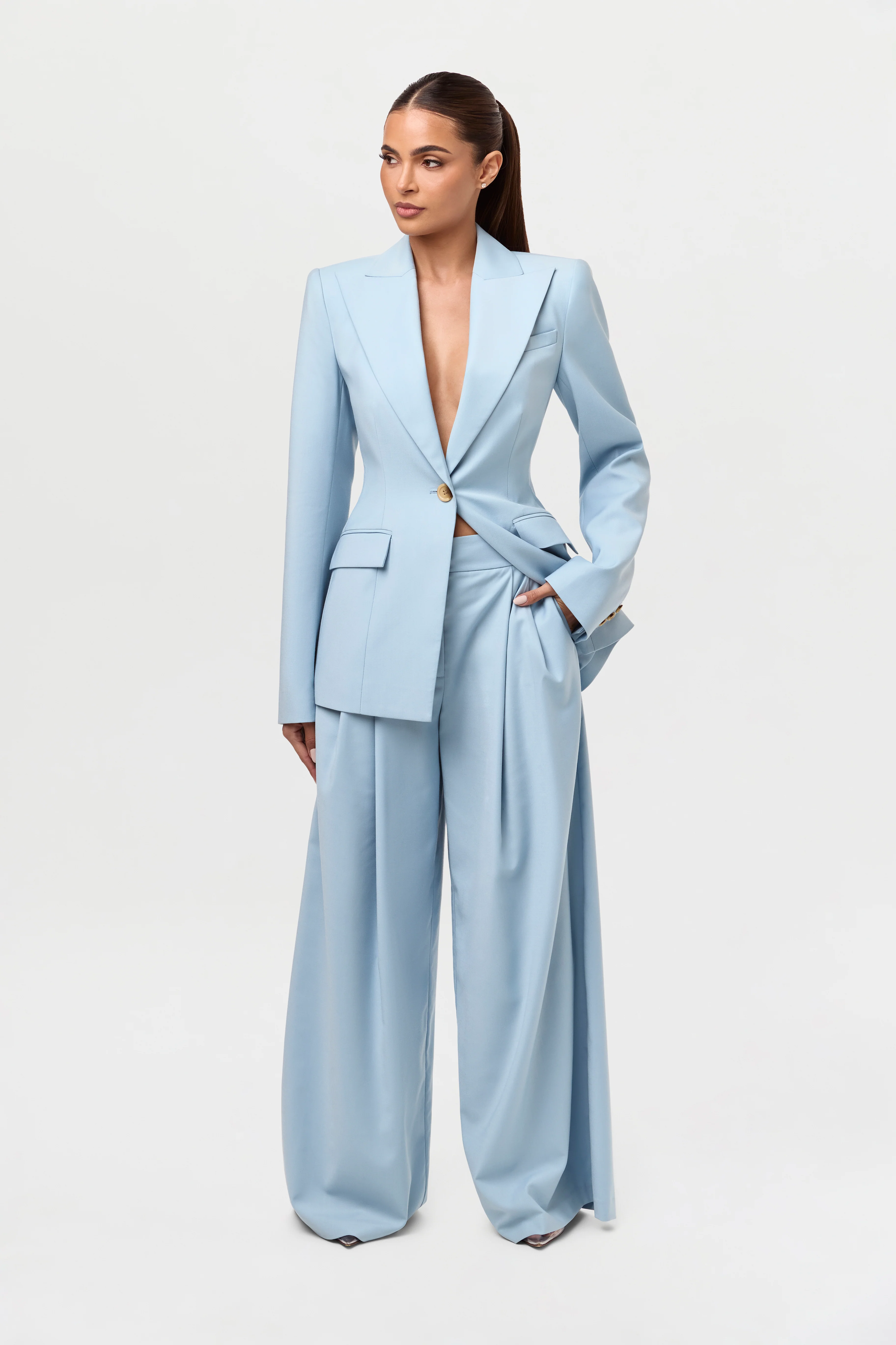 Suiting Pleated Wide-Leg Pant - Image 19