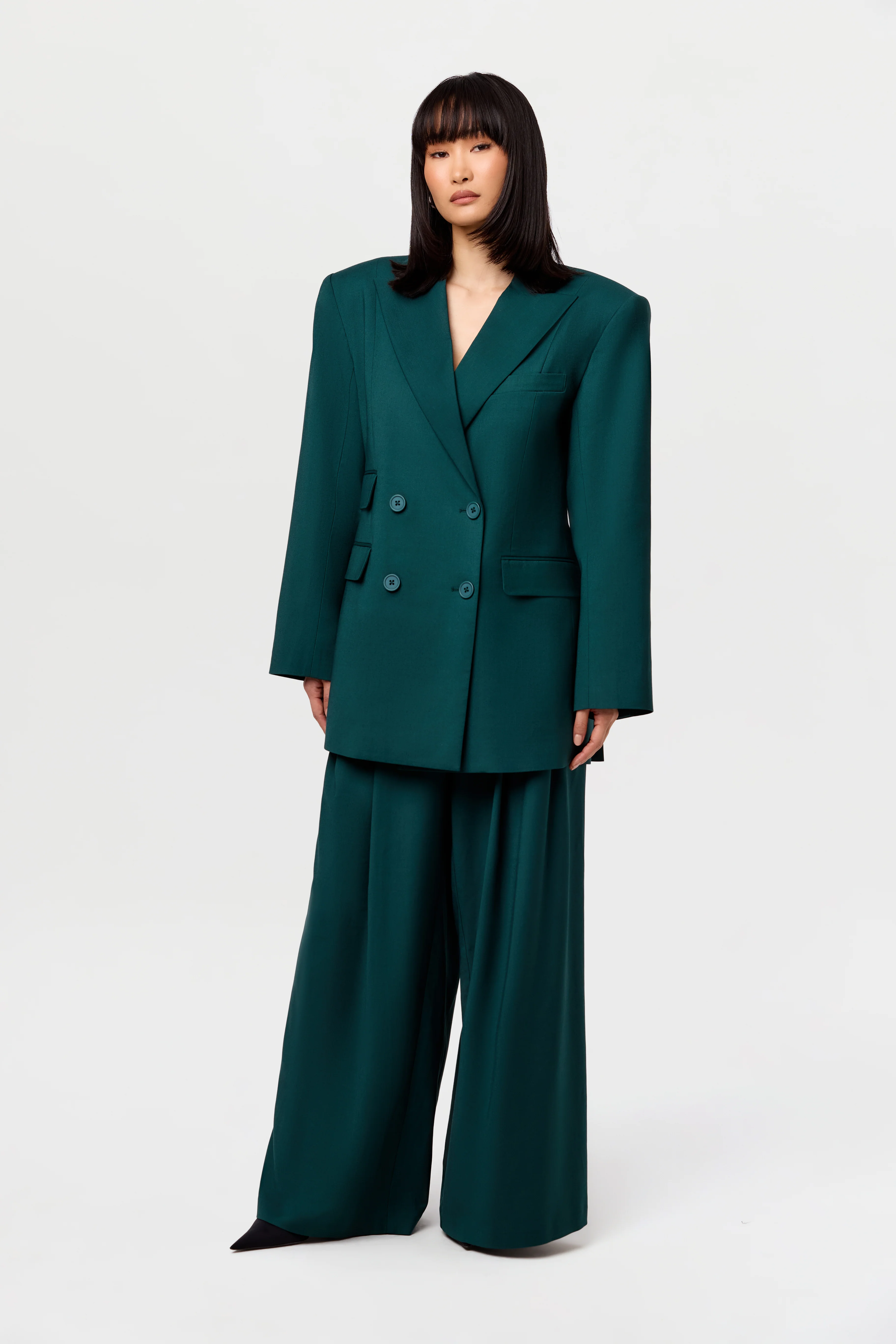 Suiting Pleated Wide-Leg Pant - Image 23