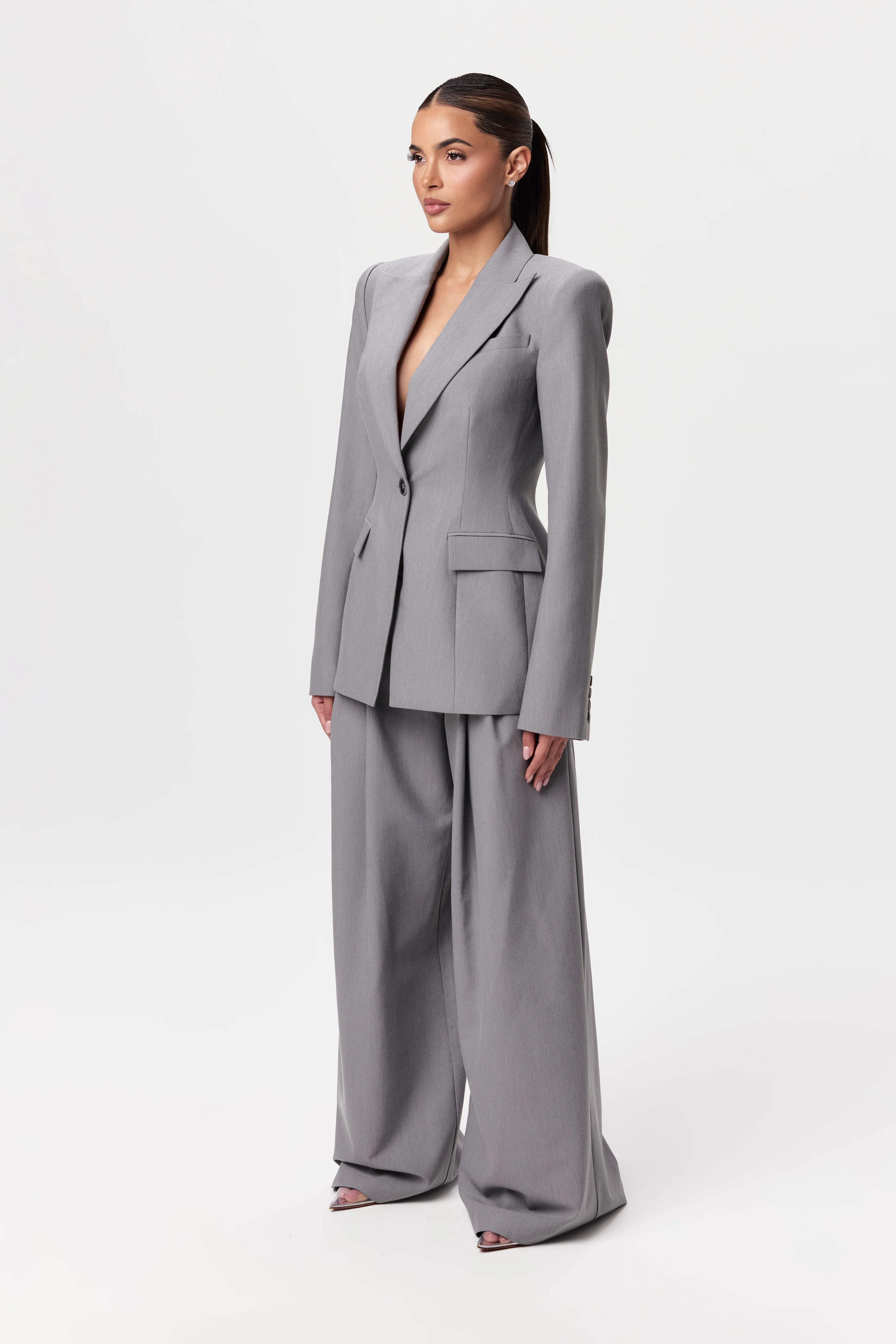 Suiting Pleated Wide-Leg Pant - Image 46