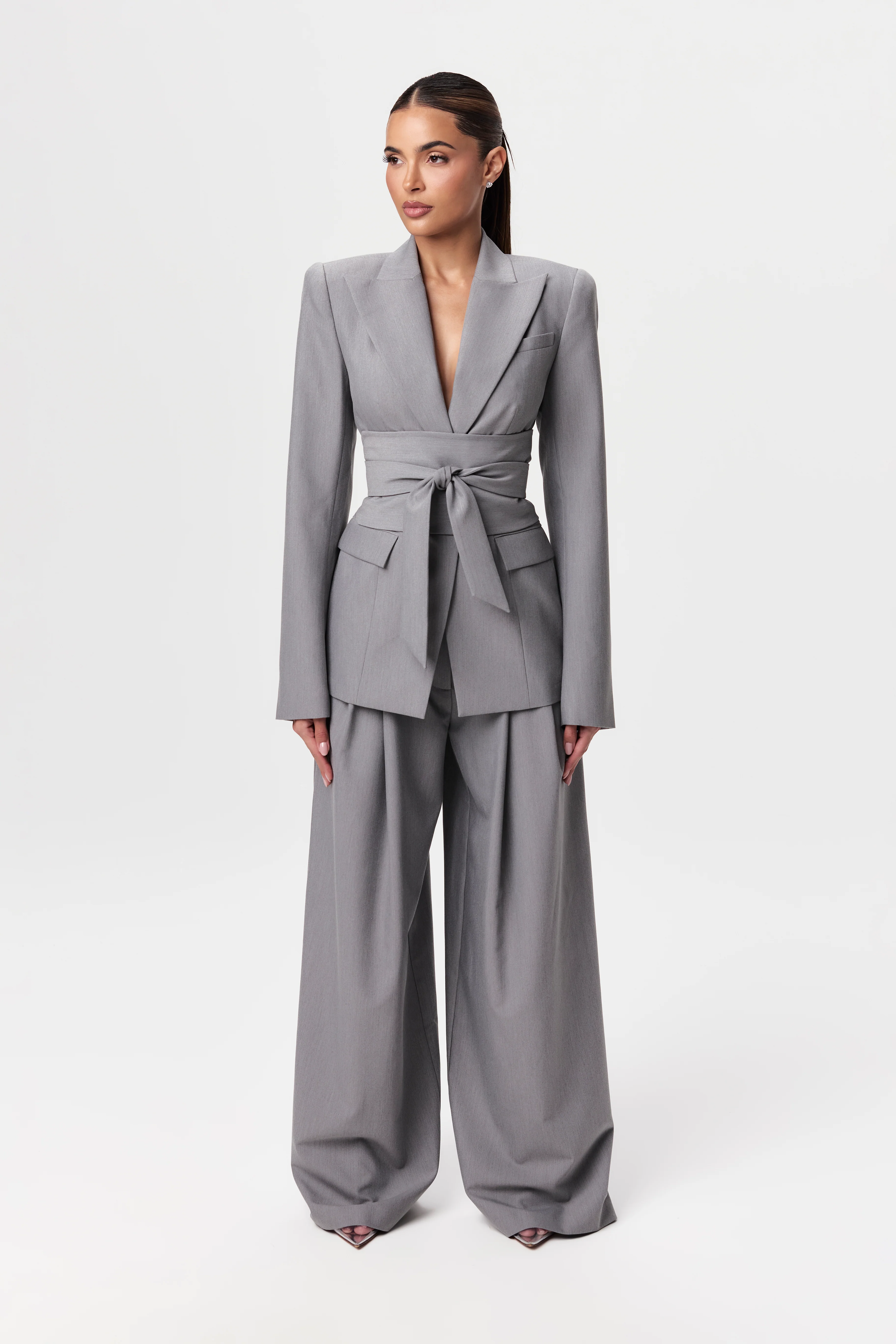 Suiting Pleated Wide-Leg Pant - Image 47