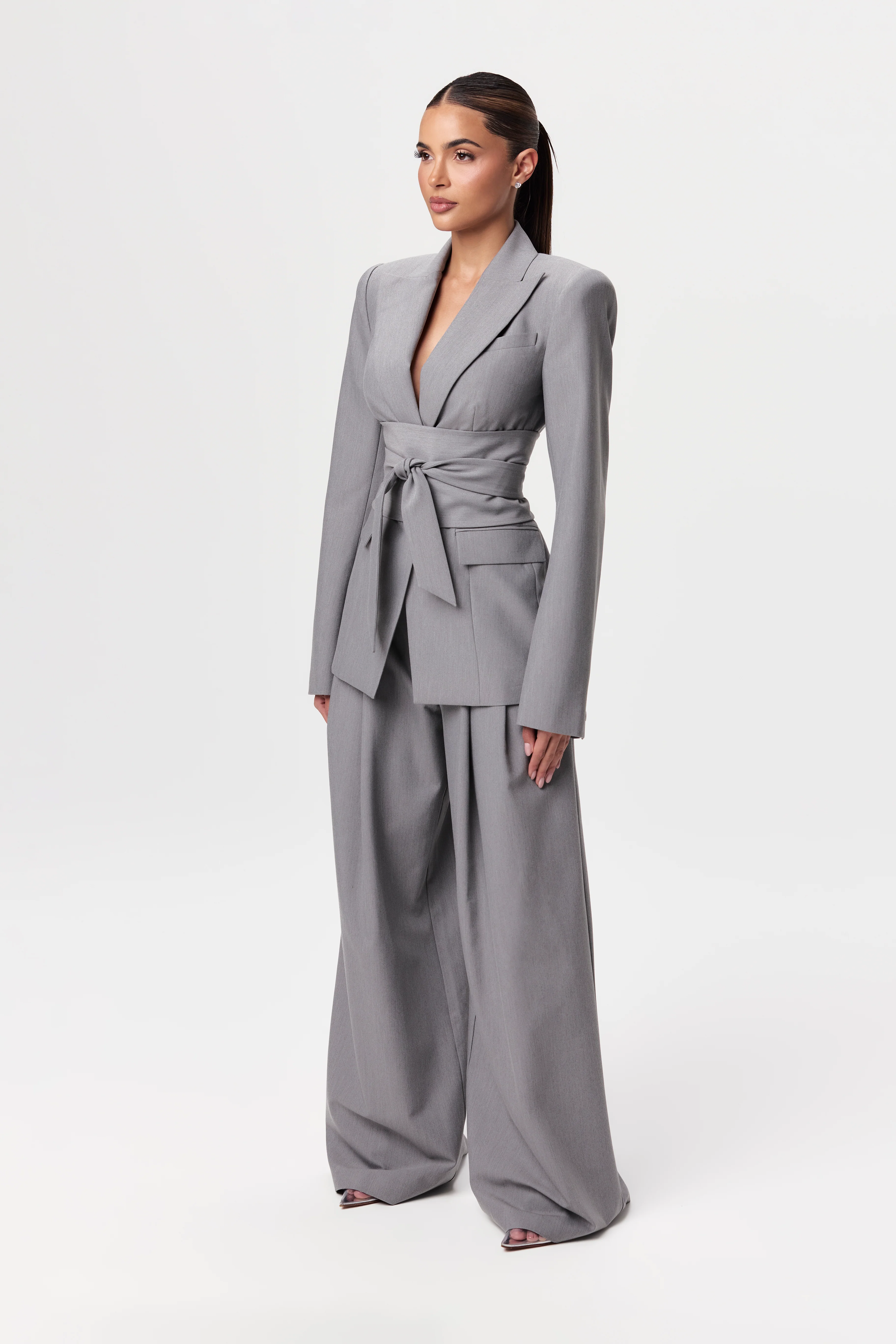 Suiting Pleated Wide-Leg Pant - Image 48