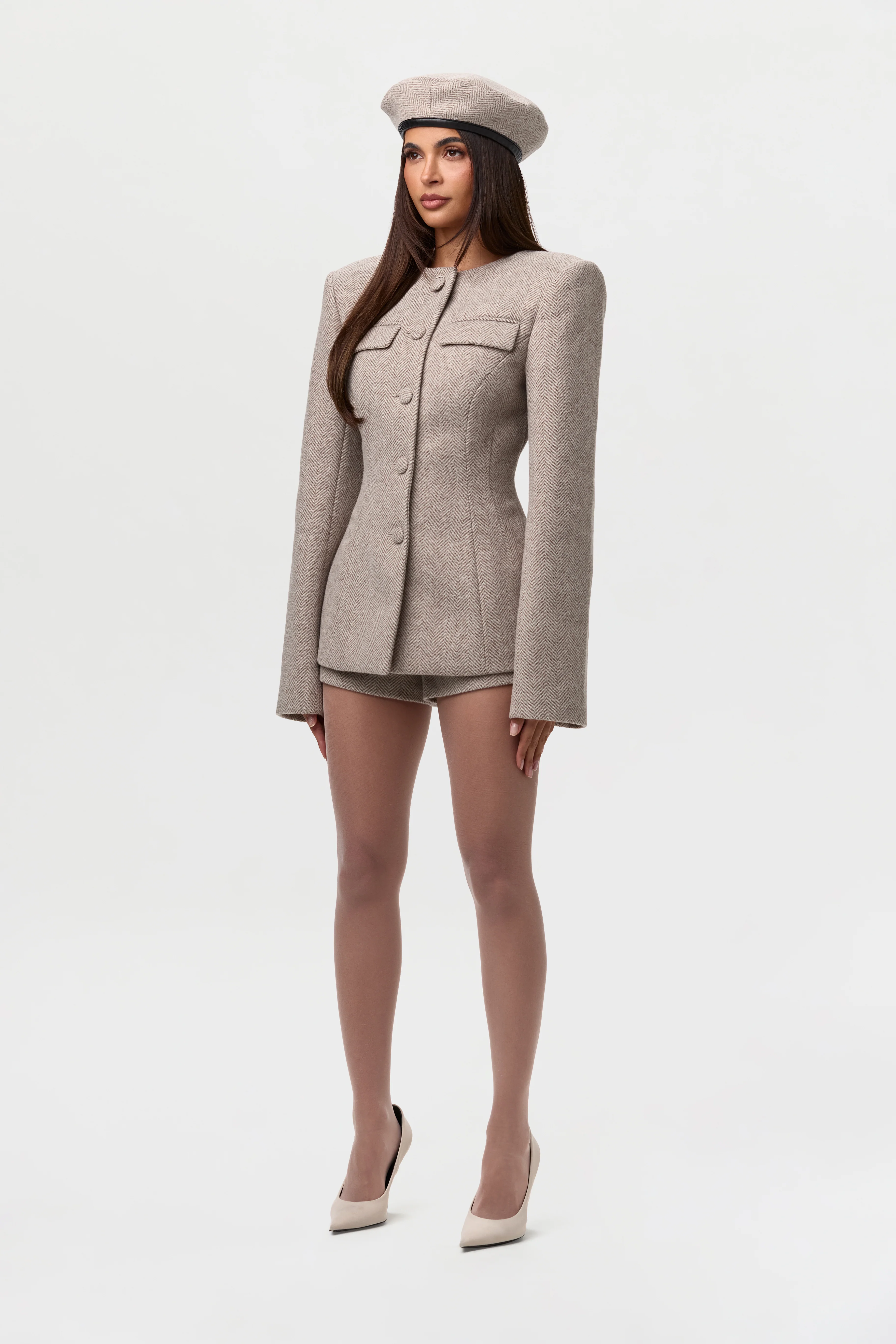 Suited Print Beret - Image 4