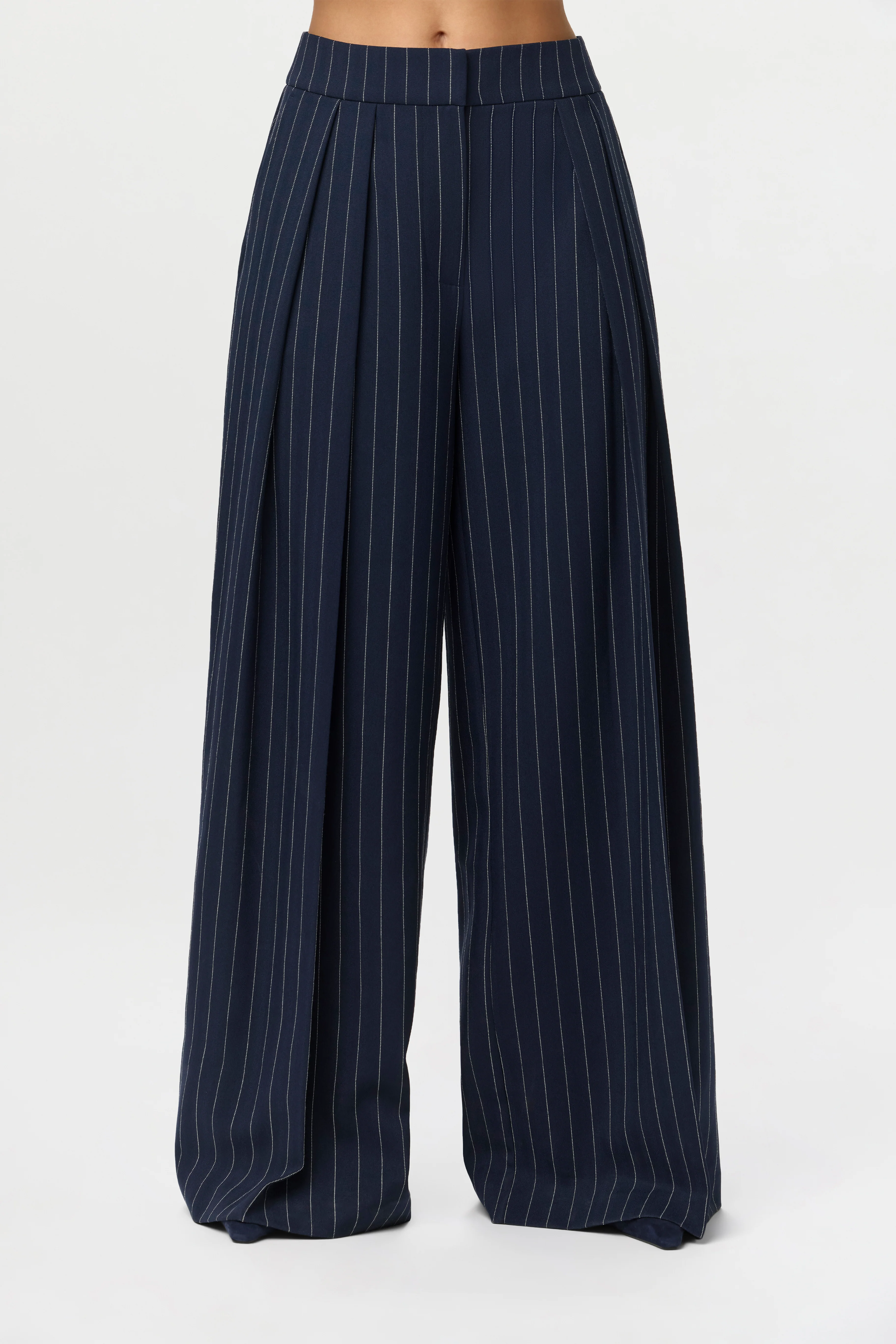 Suiting Pinstripe Wide-Leg Pant - Image 10