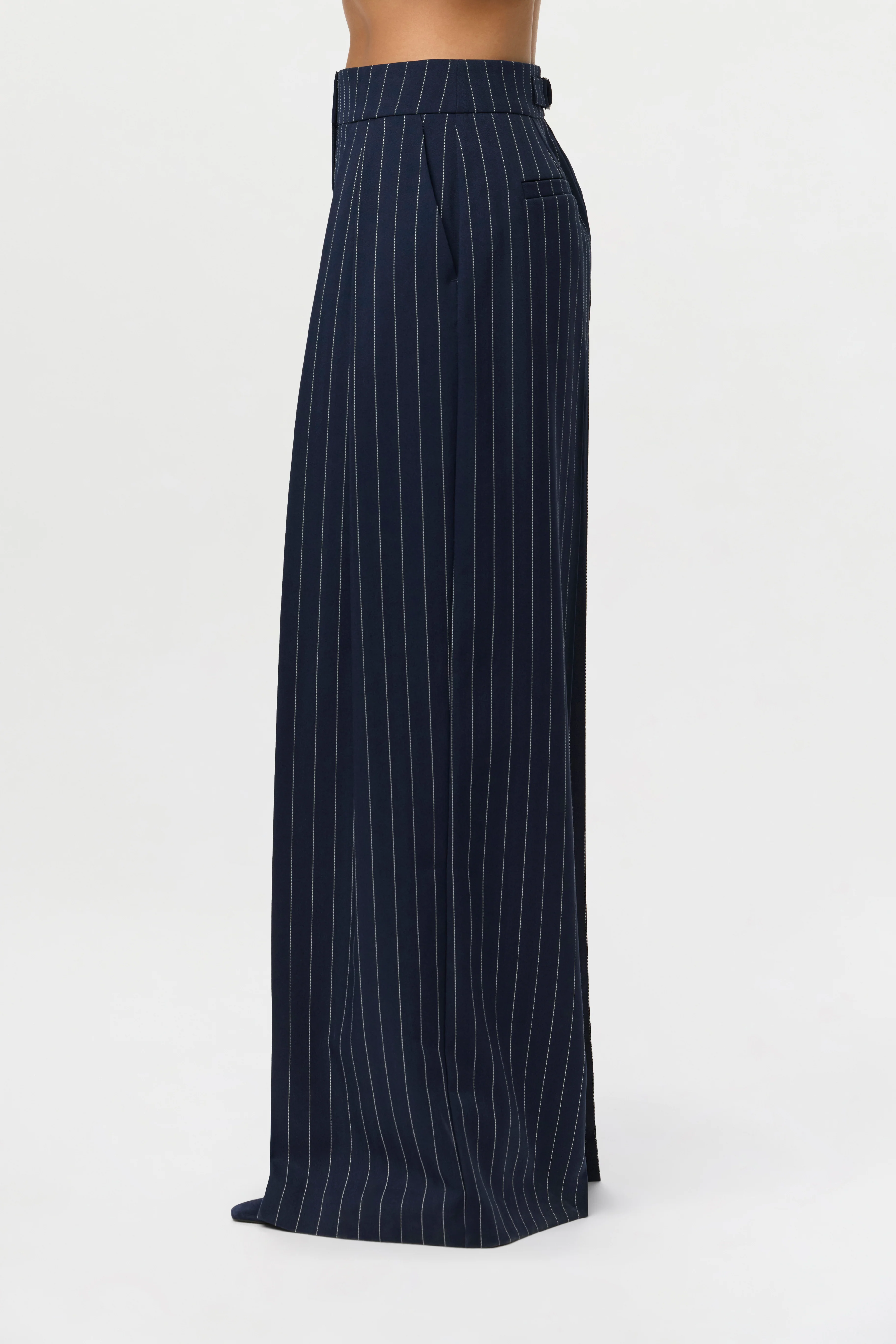 Suiting Pinstripe Wide-Leg Pant - Image 11