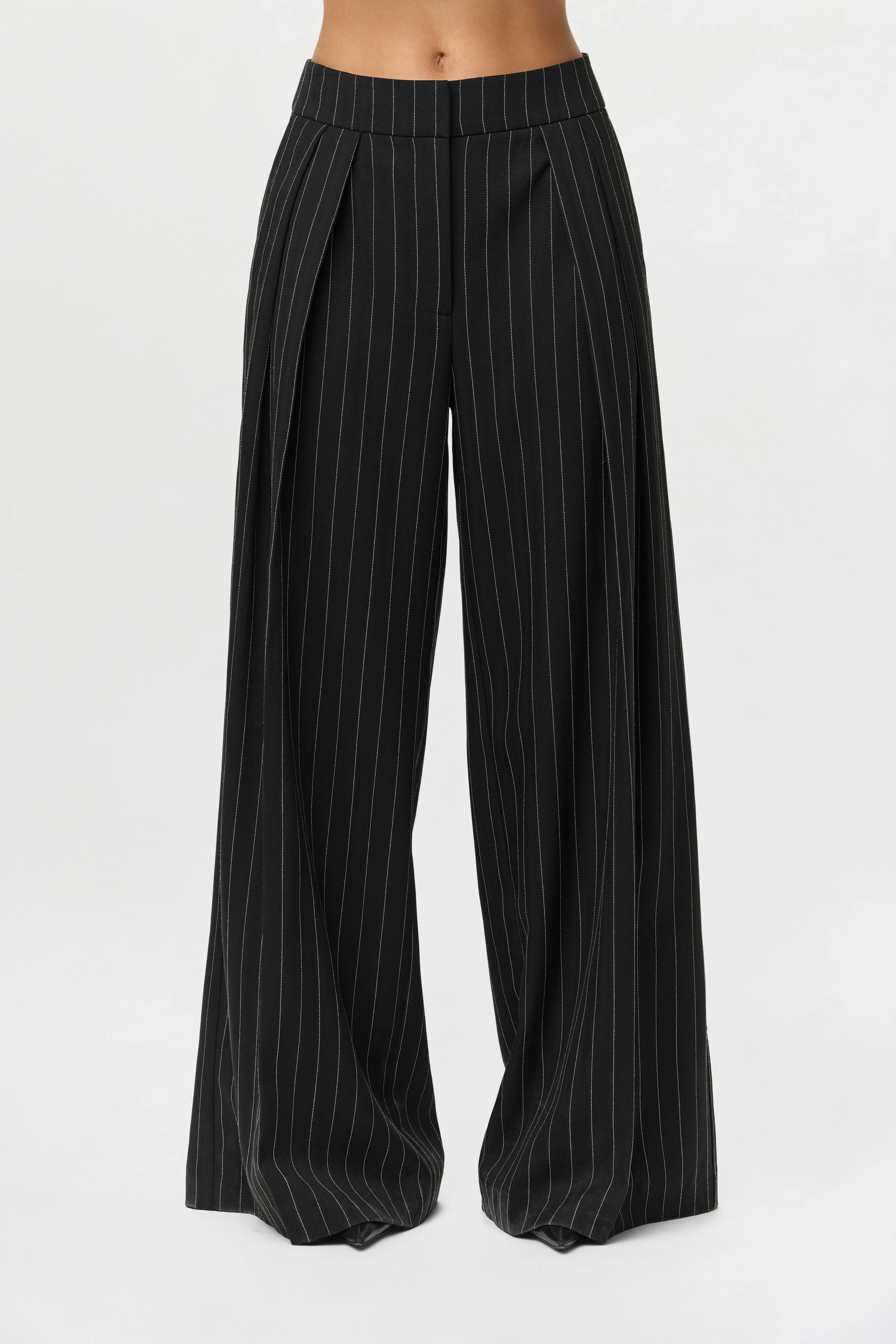 Suiting Pinstripe Wide-Leg Pant - Image 3