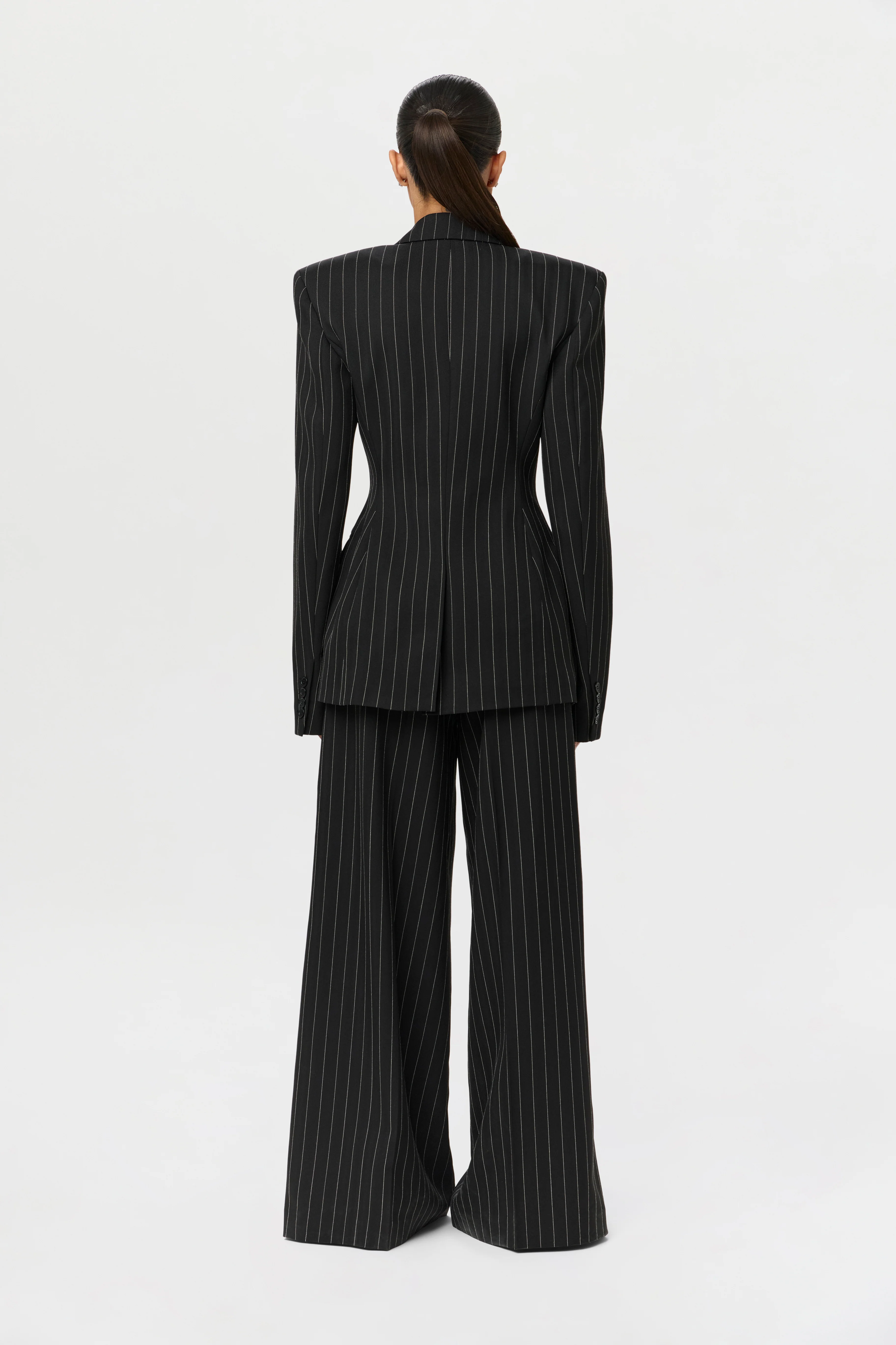 Suiting Pinstripe Wide-Leg Pant - Image 8