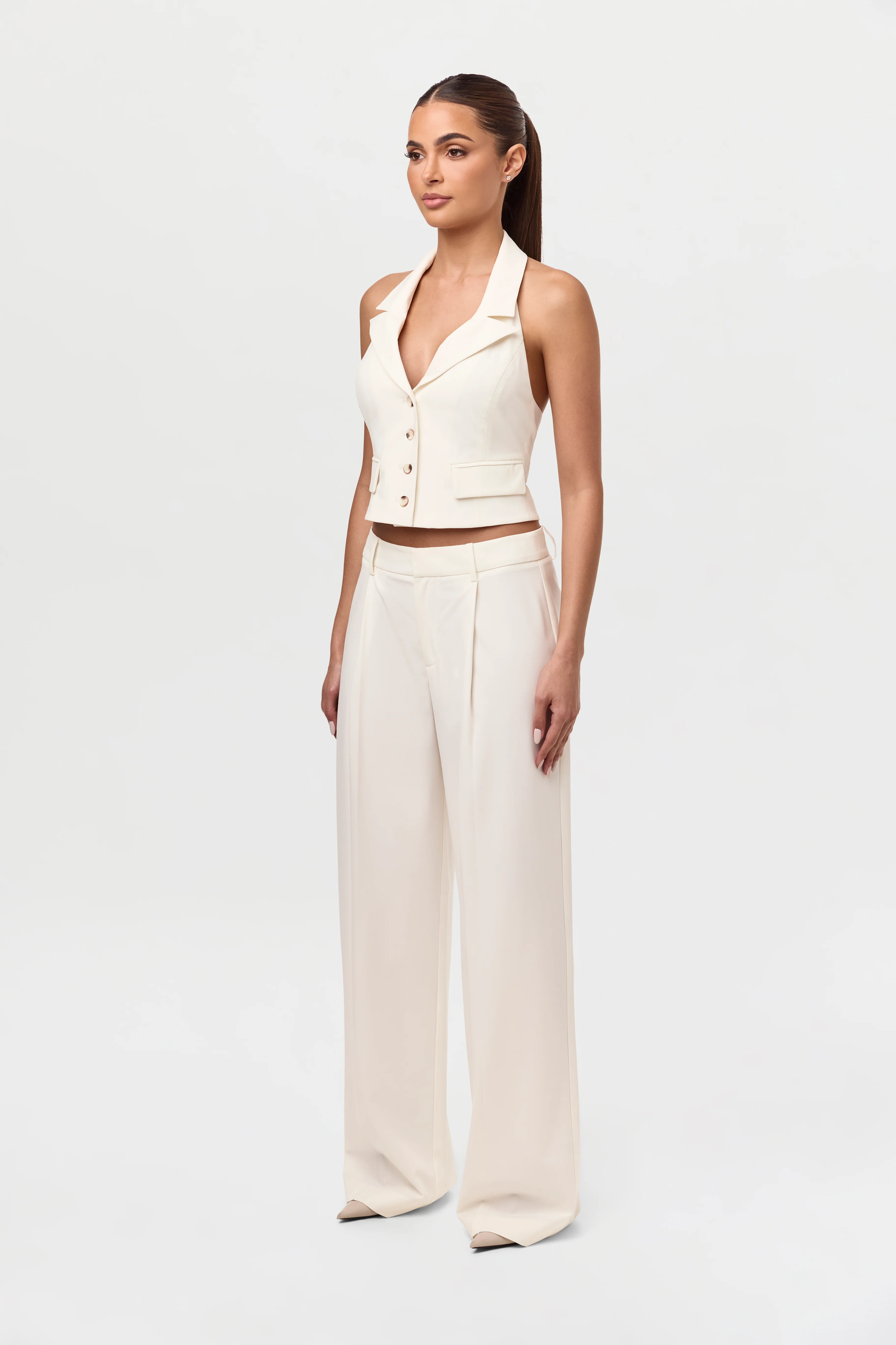 Tuxedo Halter Suit Vest - Image 3