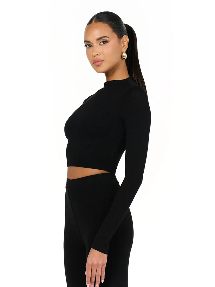 NW Mock Neck Crop Top - Image 5